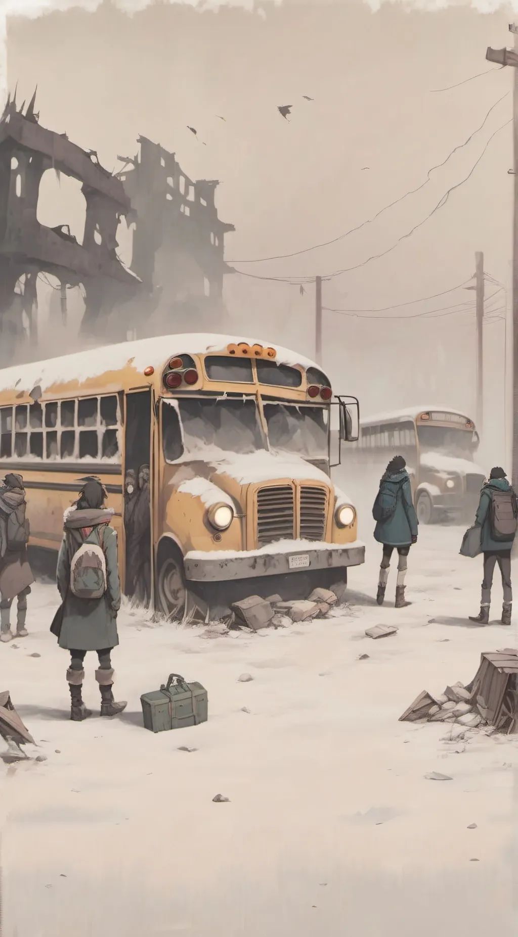 ai character: Apocalypse Scene background