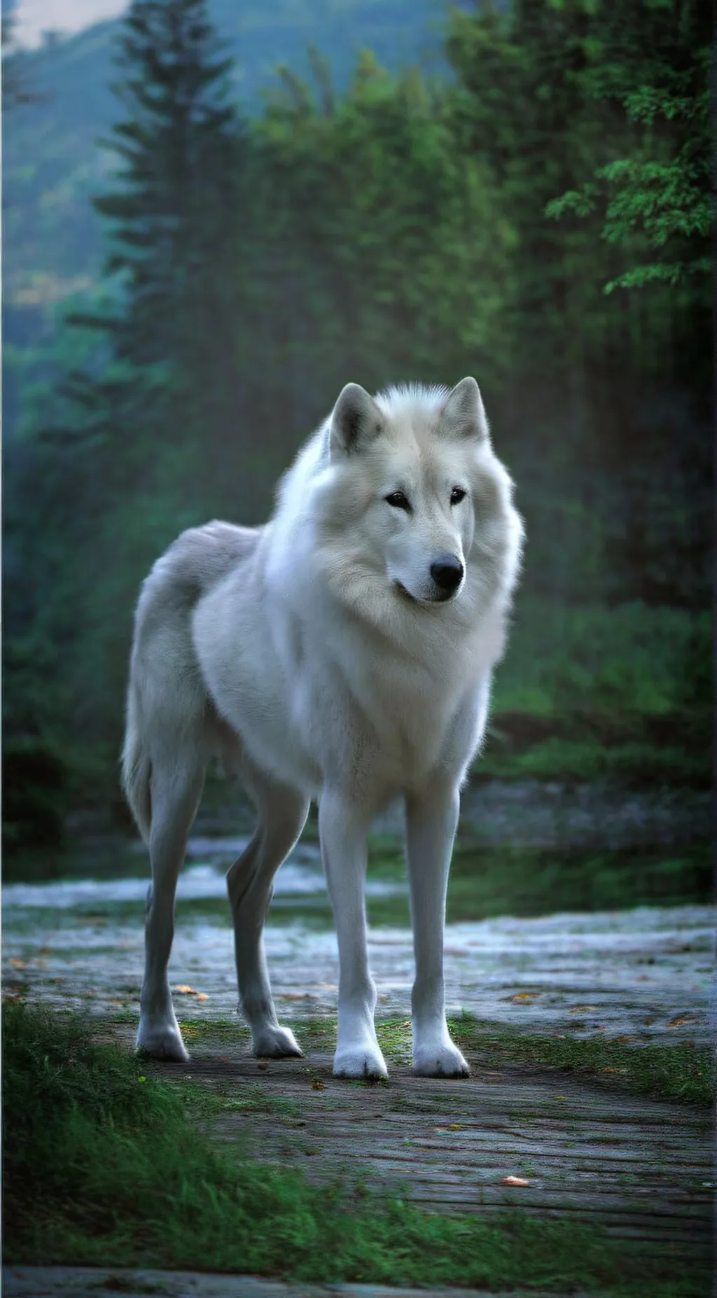 ai character: Winter background