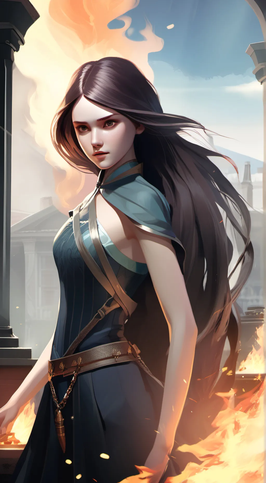 ai character: Cyia  background