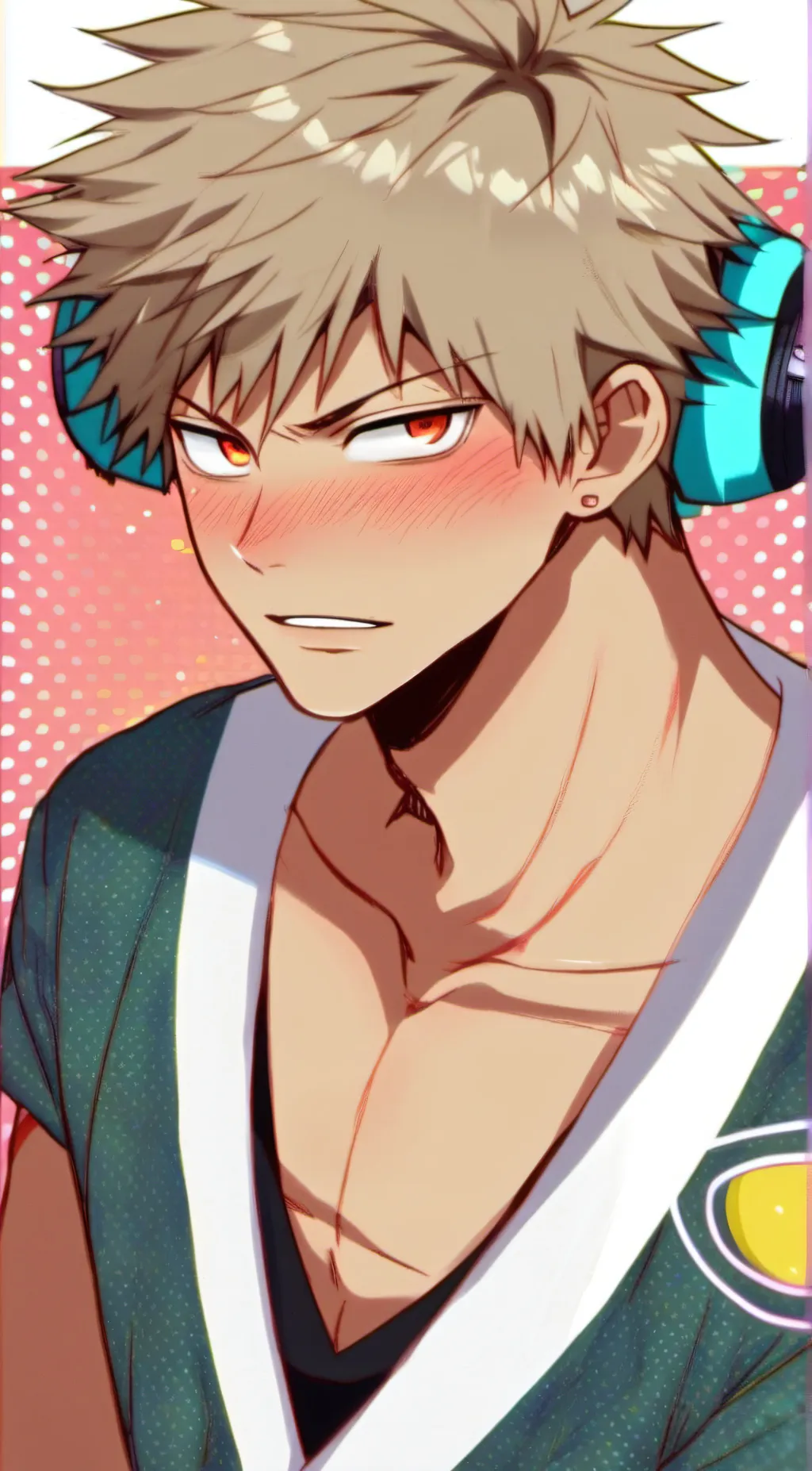 ai character: Bakugo Katsuki  background