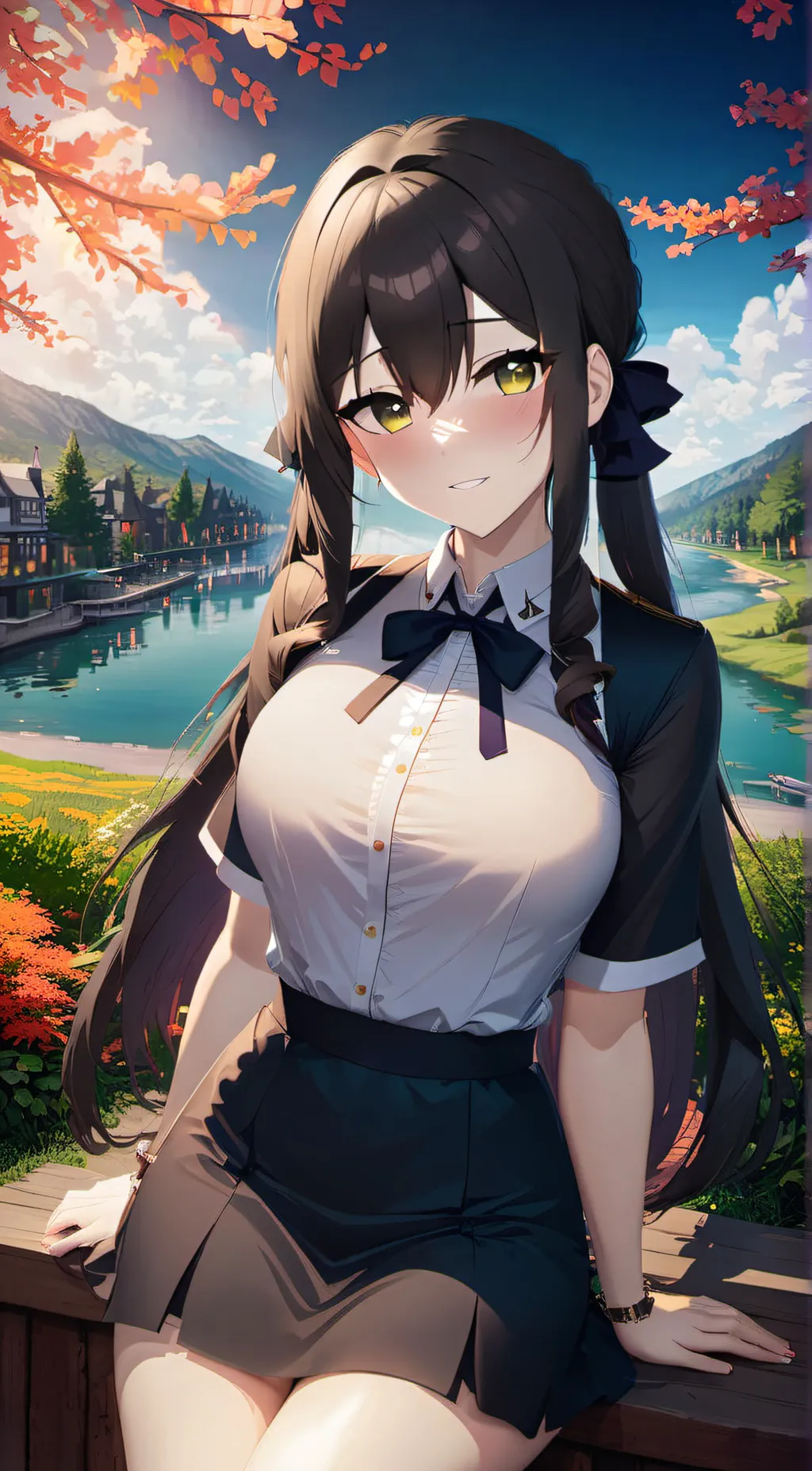 ai character: Scarlet background