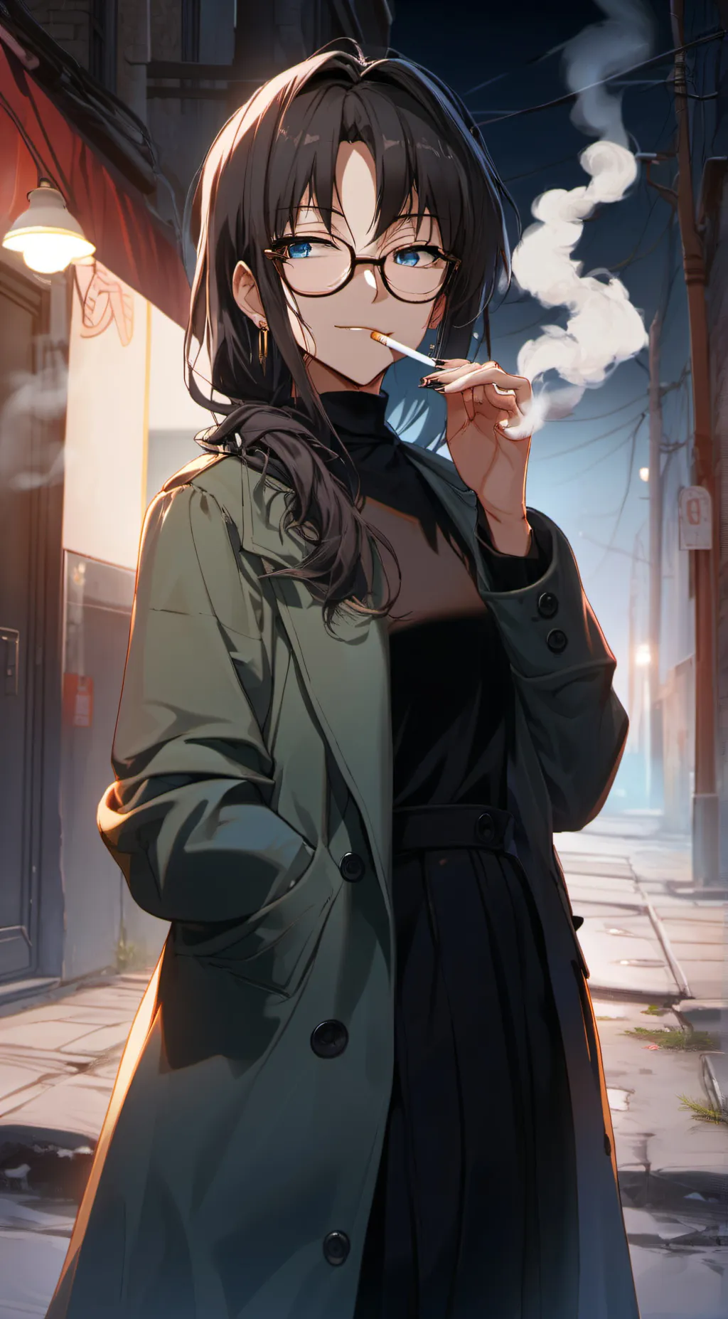 ai character: Amélie  background