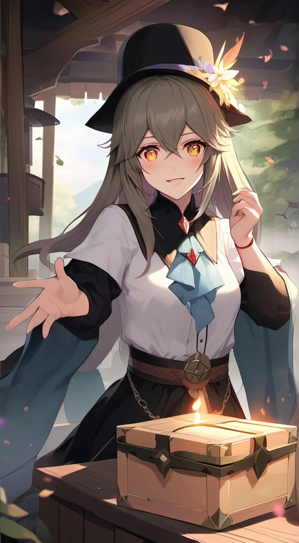 ai character: Curse boxes  background