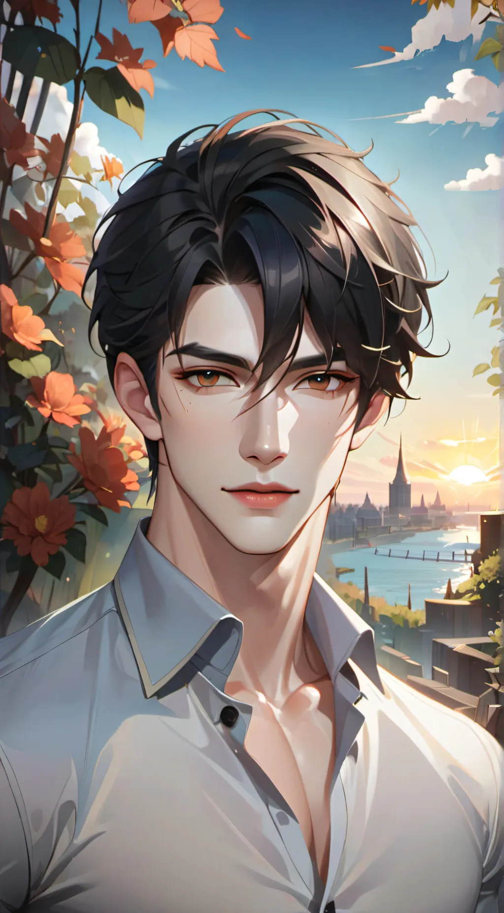 ai character: Axel black background