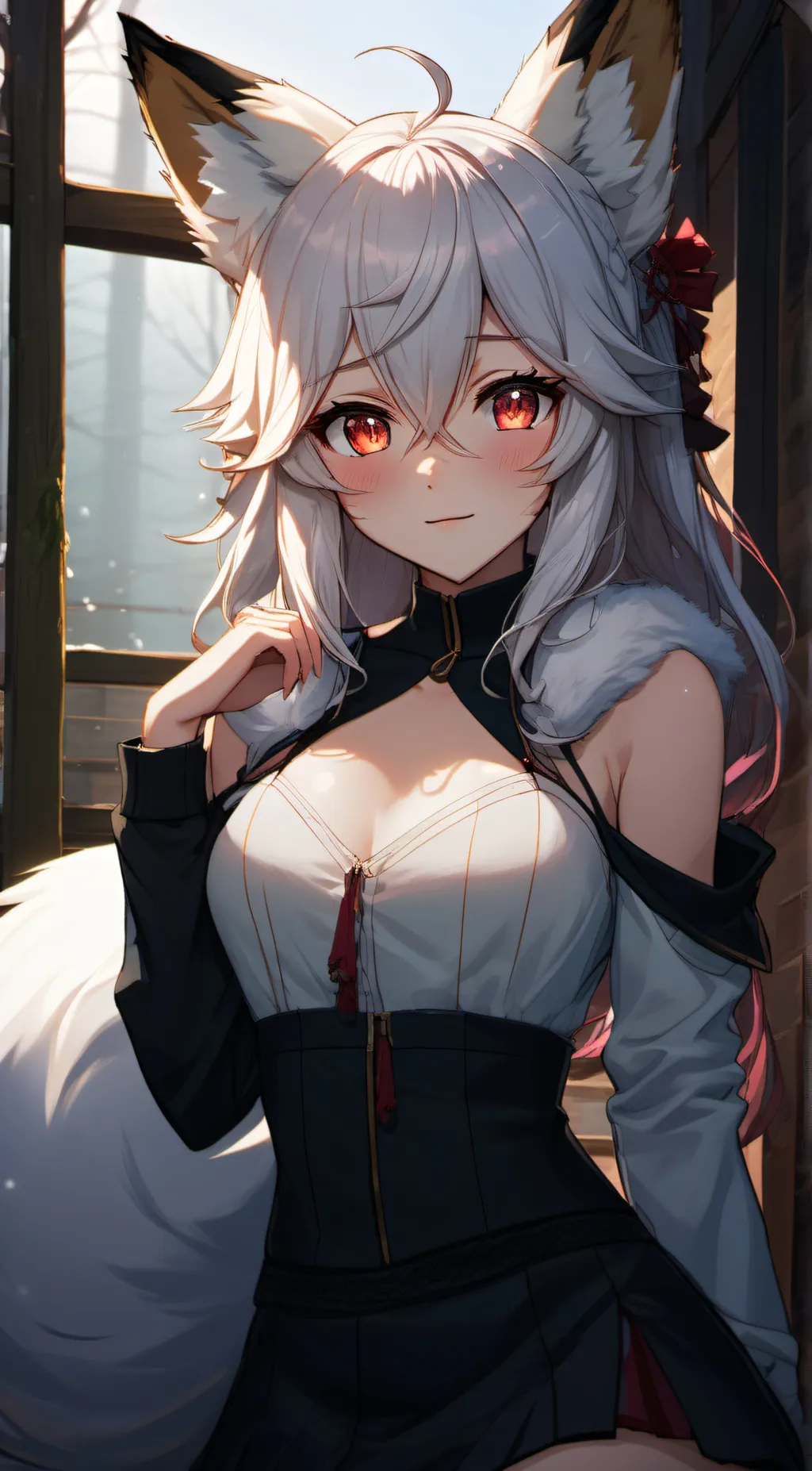 ai character: Ashley  background