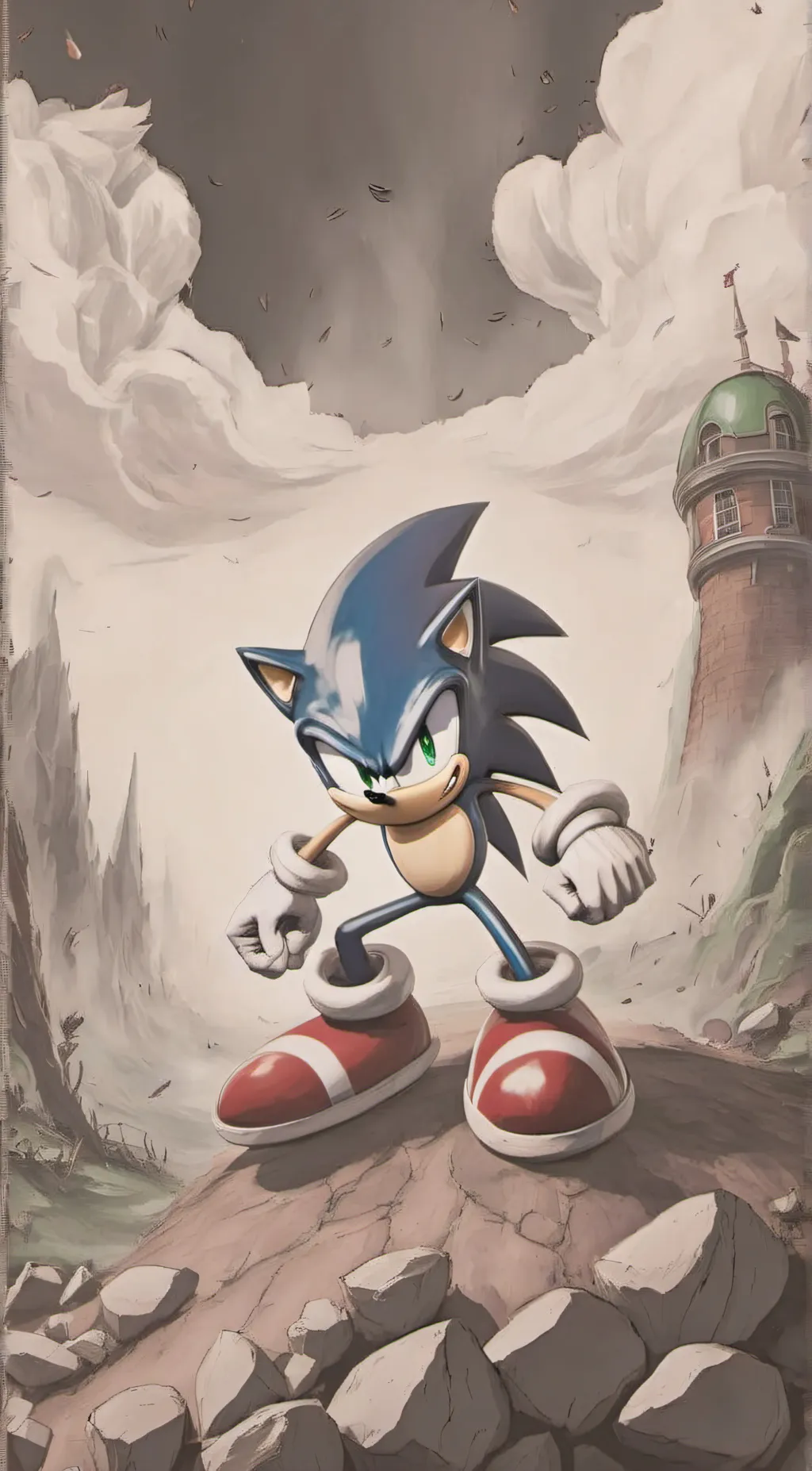 ai character: Sonic background