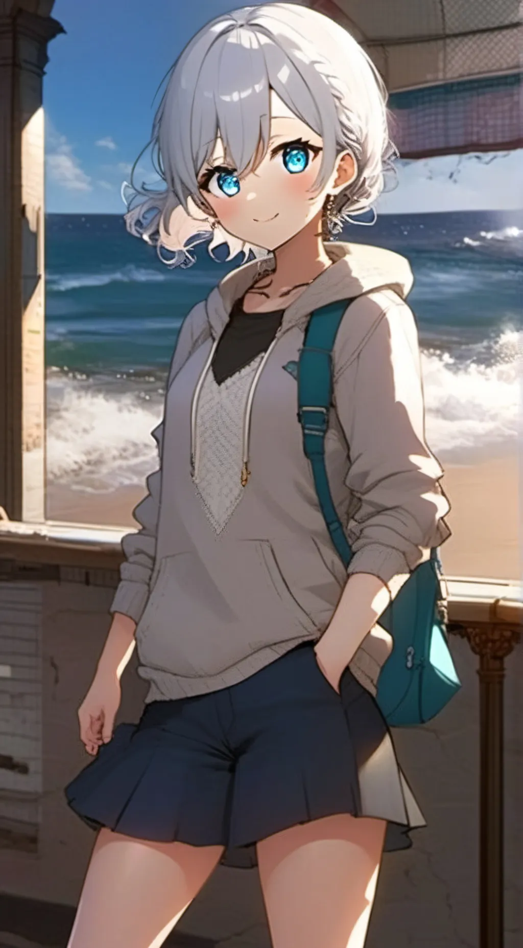 ai character: Silver  background