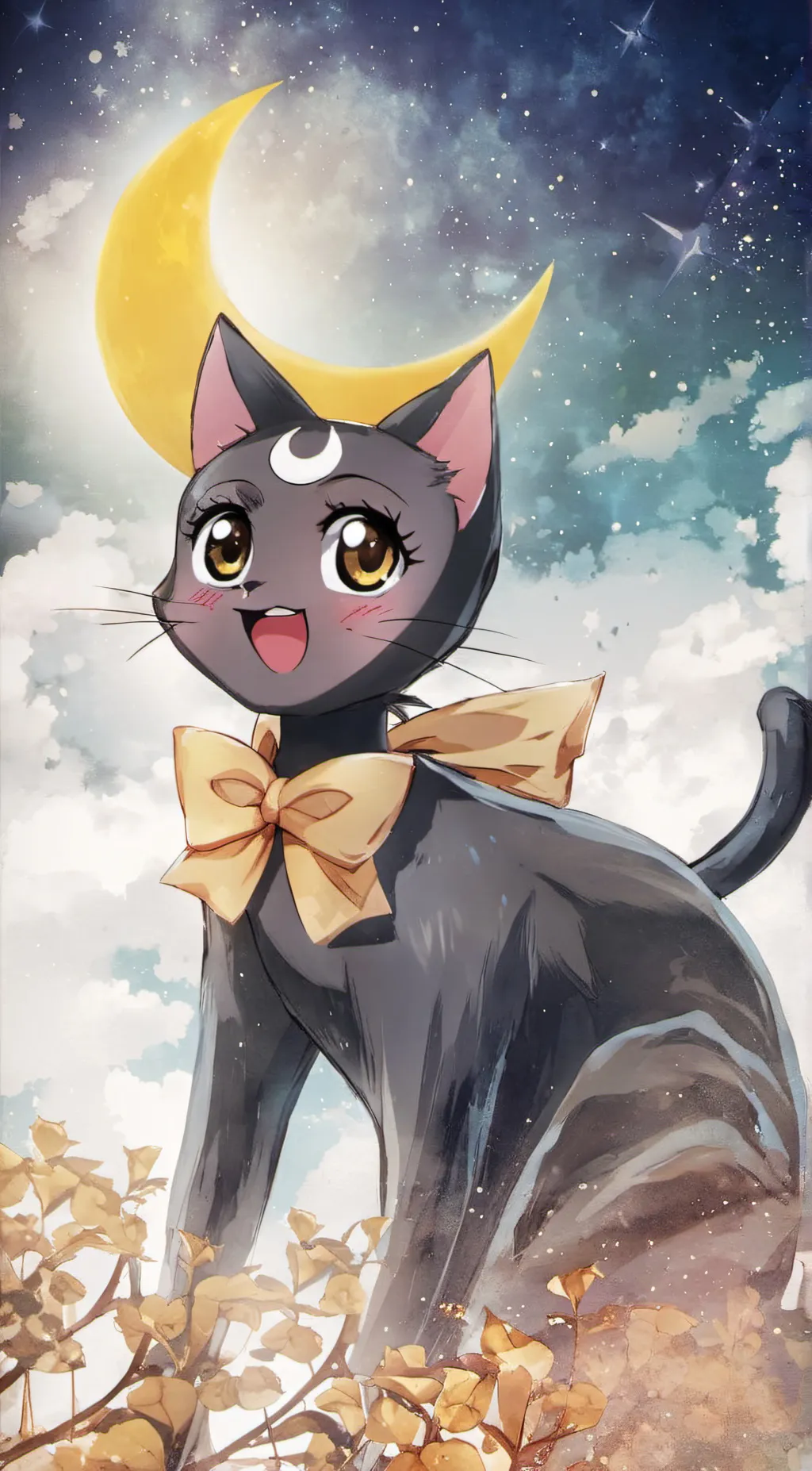 ai character: Luna background