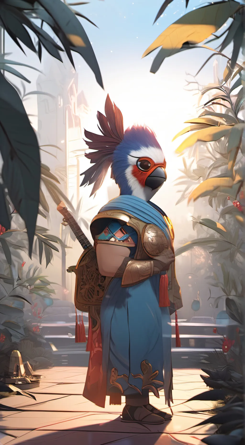 ai character: Bird Beak  background