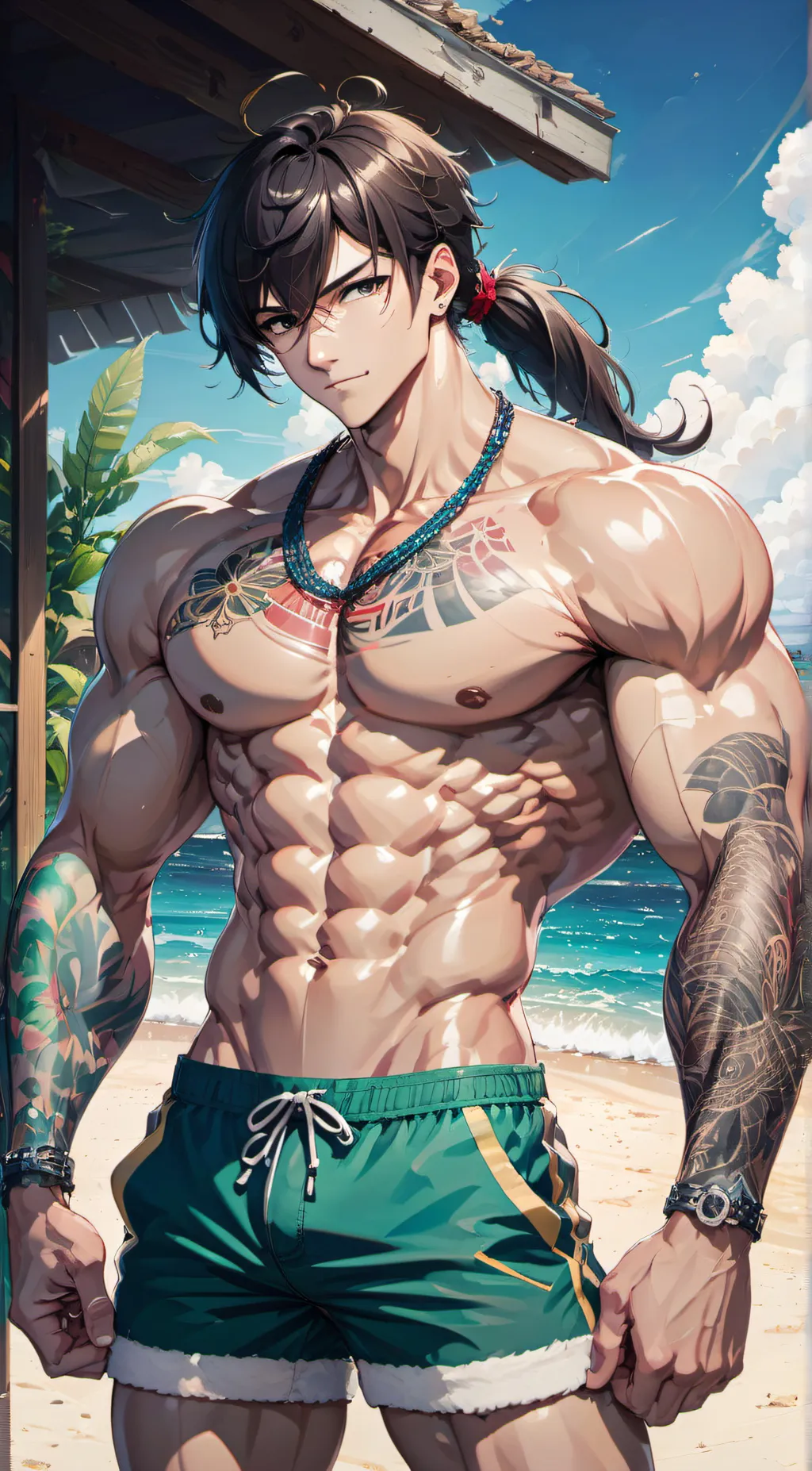 ai character: Levi  background