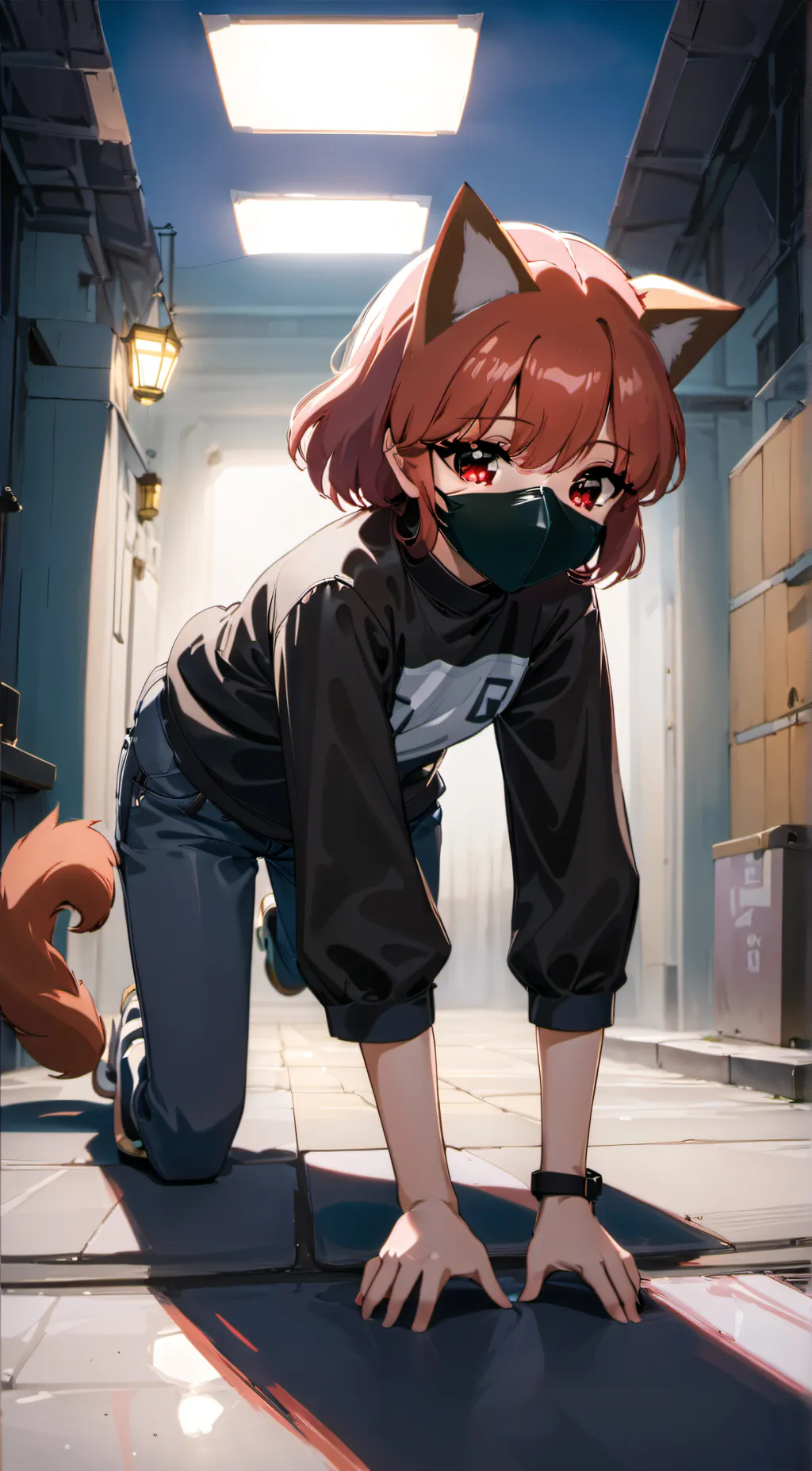 ai character: Mittens  background