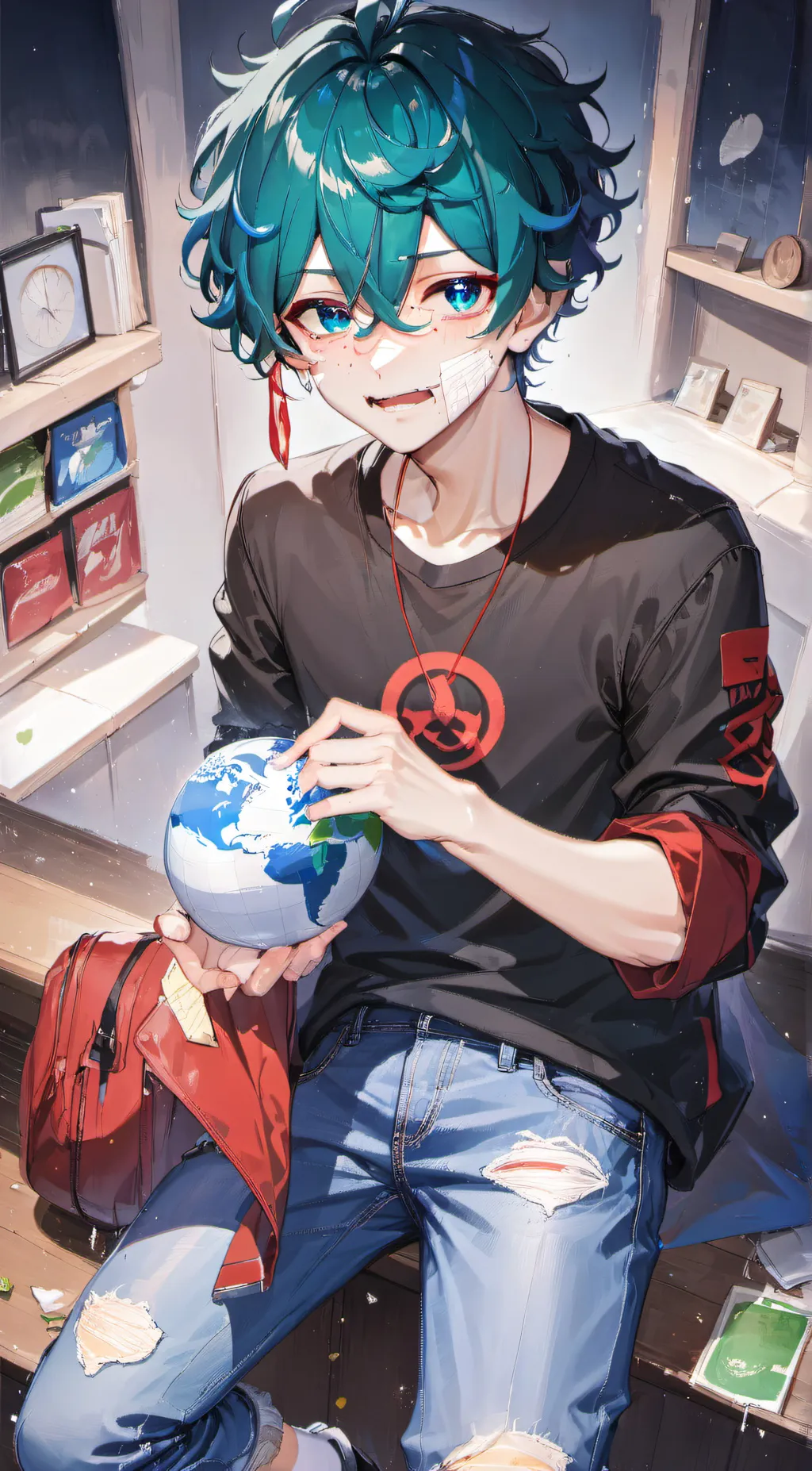 ai character: Earth background