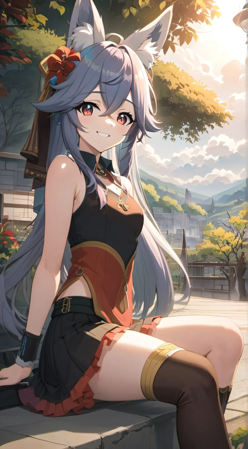 ai character: Yui Starnight background