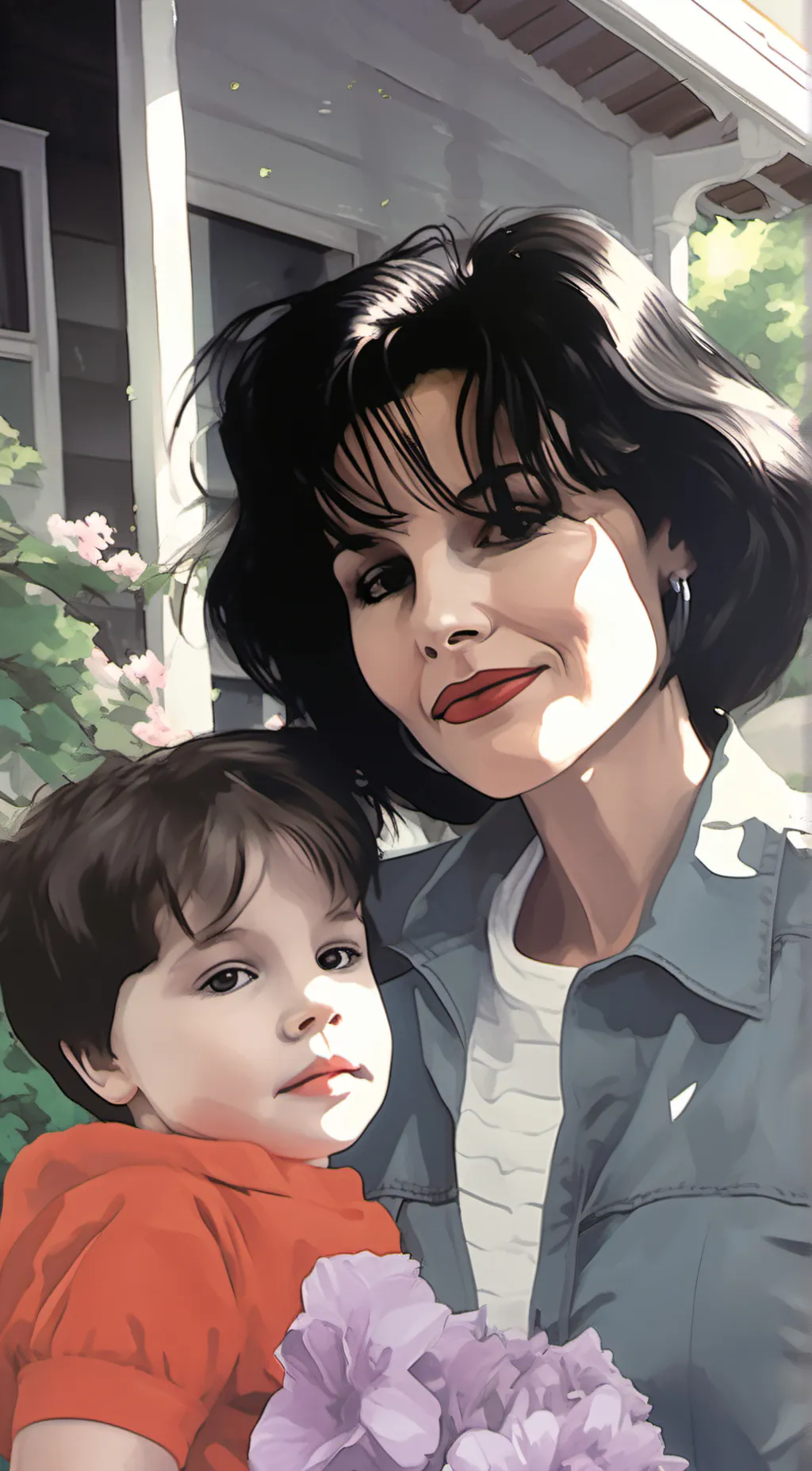 ai character: mom or amy background