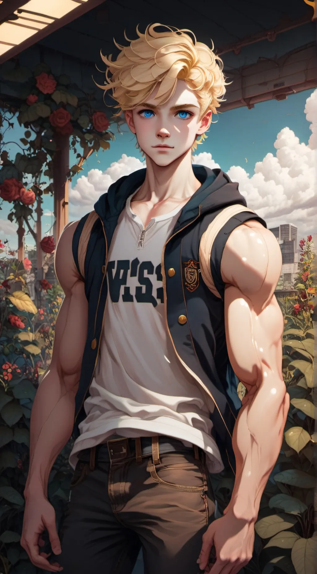 ai character: Cloud background