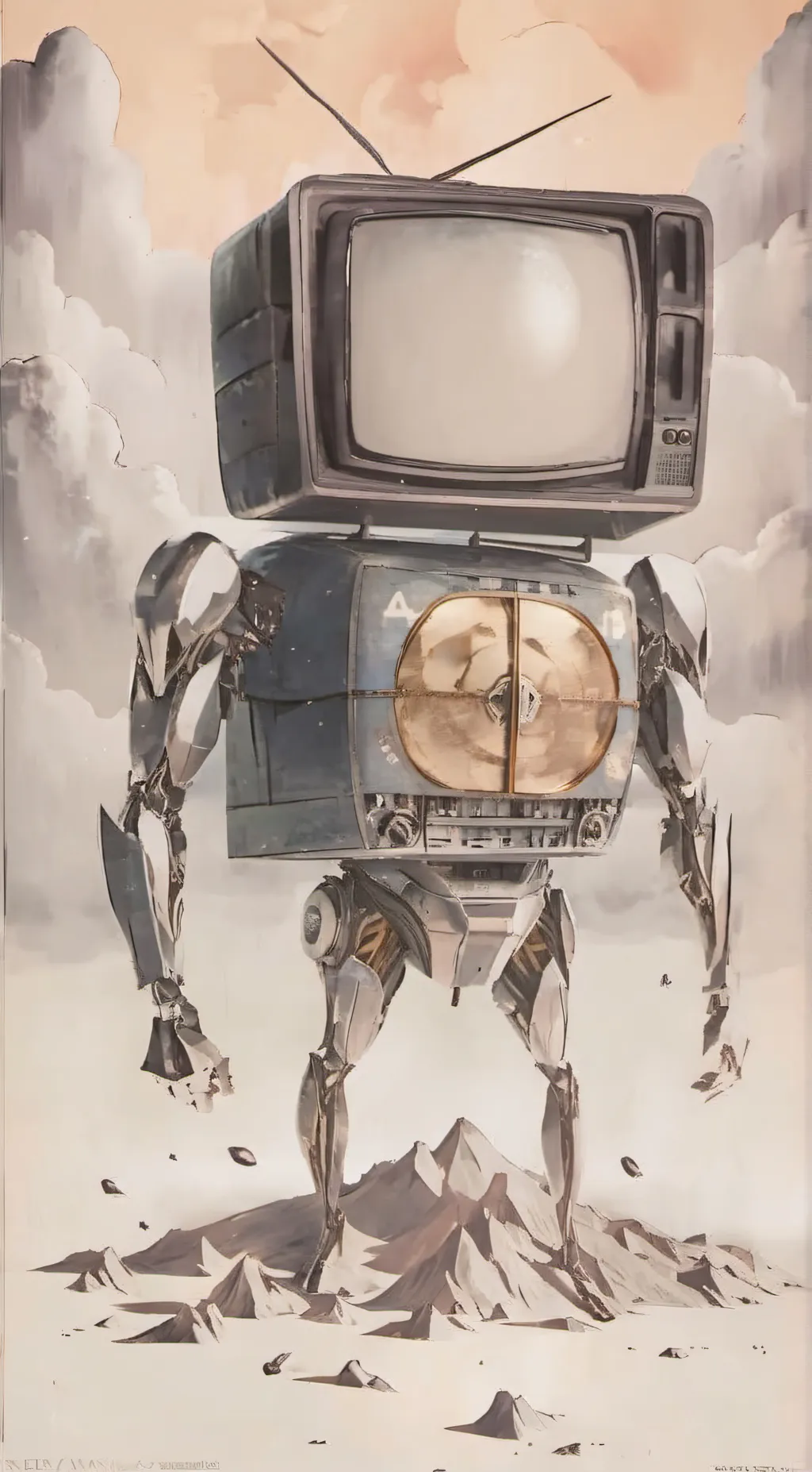 ai character: titan tv man background