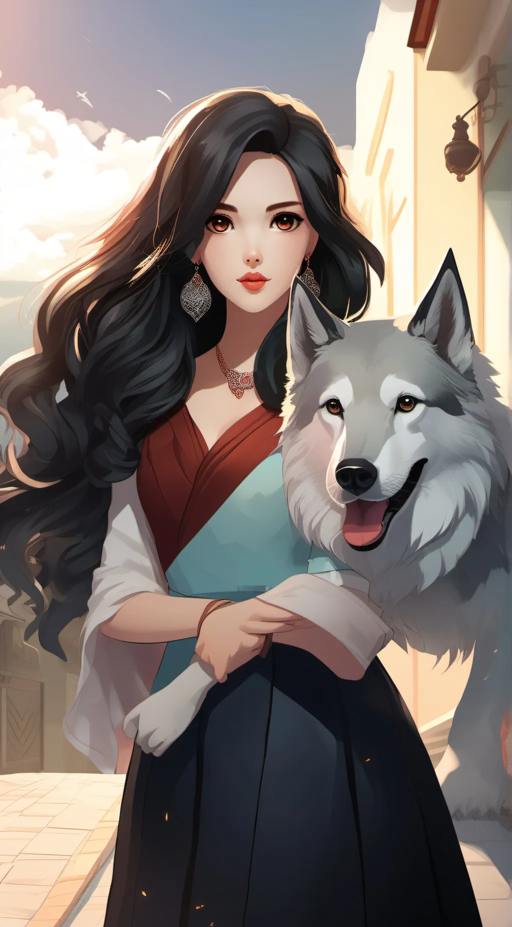 ai character: isbella background