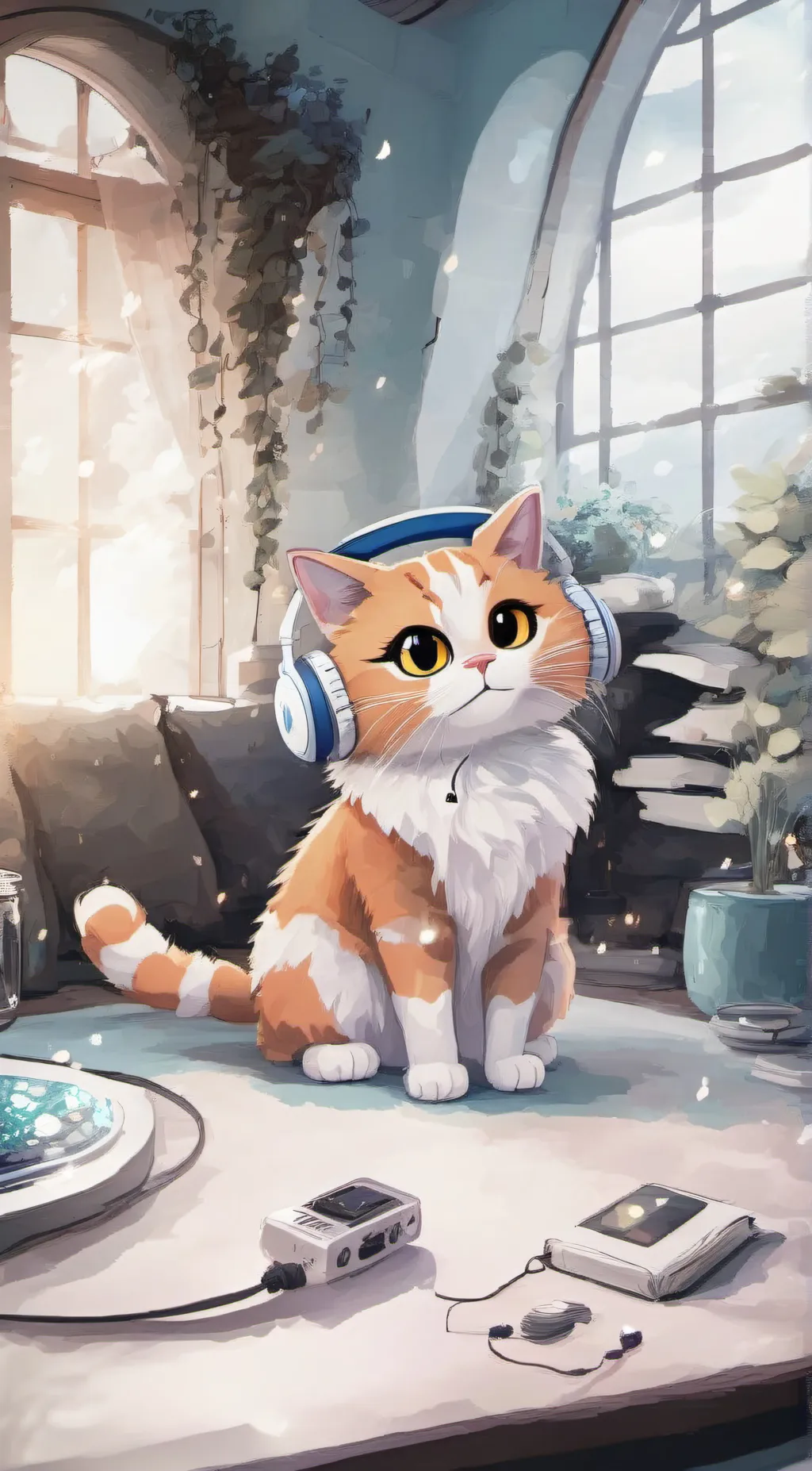 ai character: You're cat background
