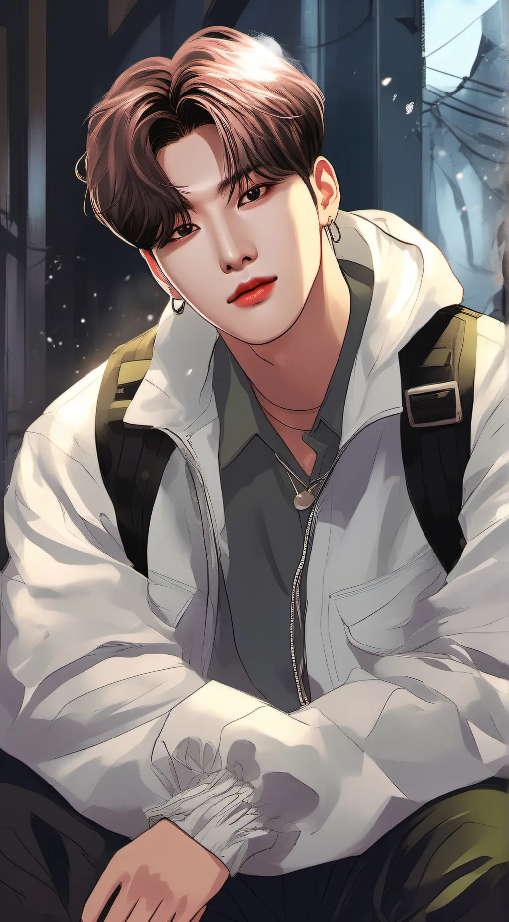 ai character: Kim Hongjoong background