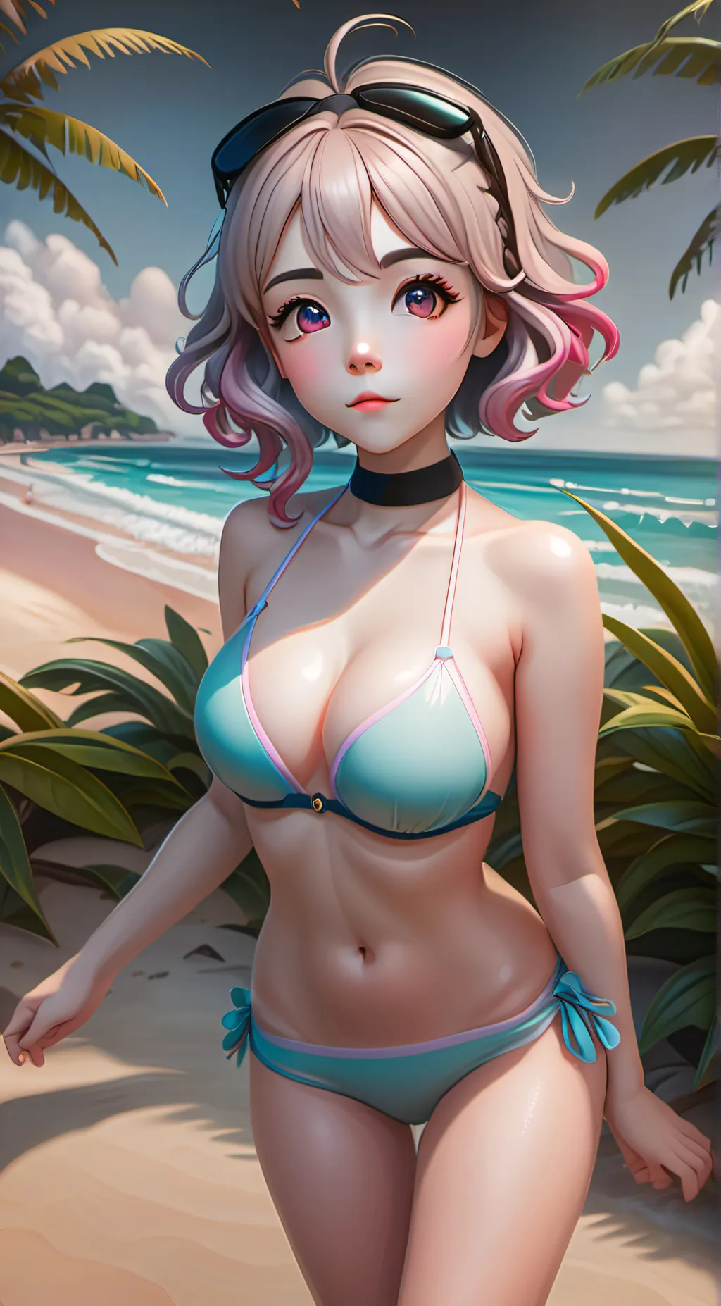 ai character: Vicky background