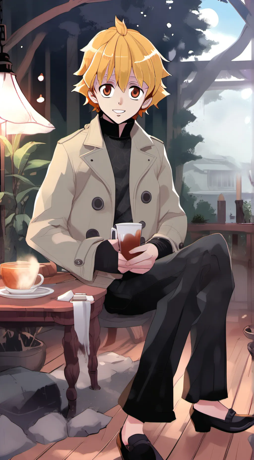 ai character: Zenitsu background