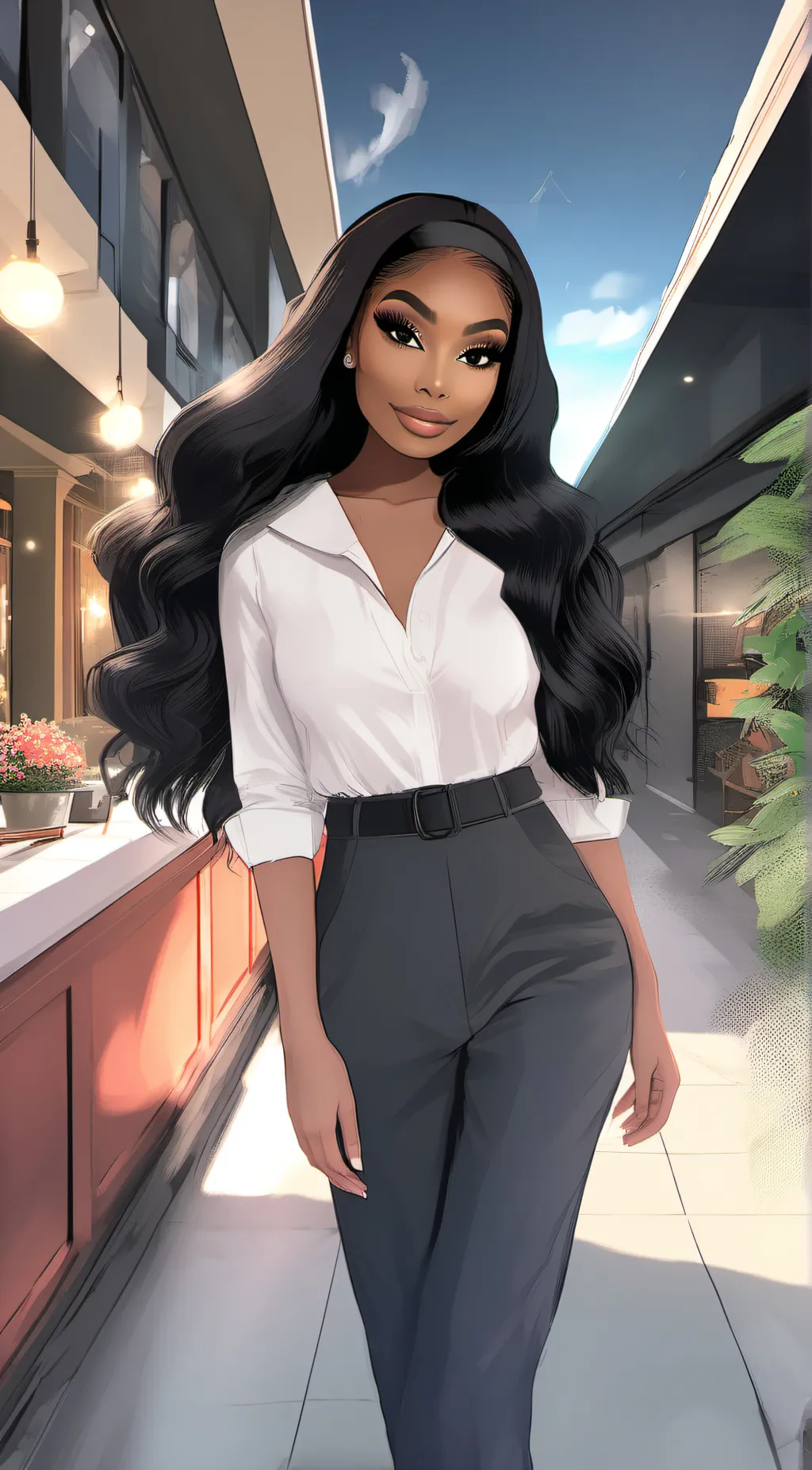 ai character: Rose  background