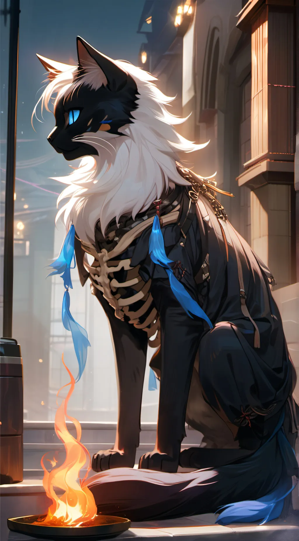 ai character: Akuma background