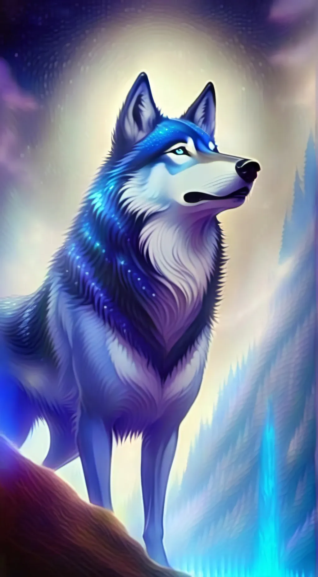 ai character: Aqua background