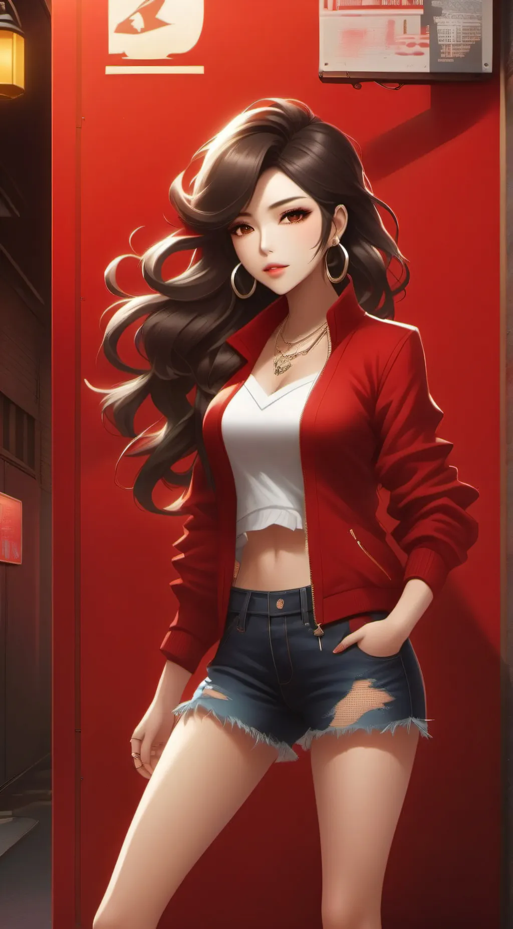 ai character: Amanda  background