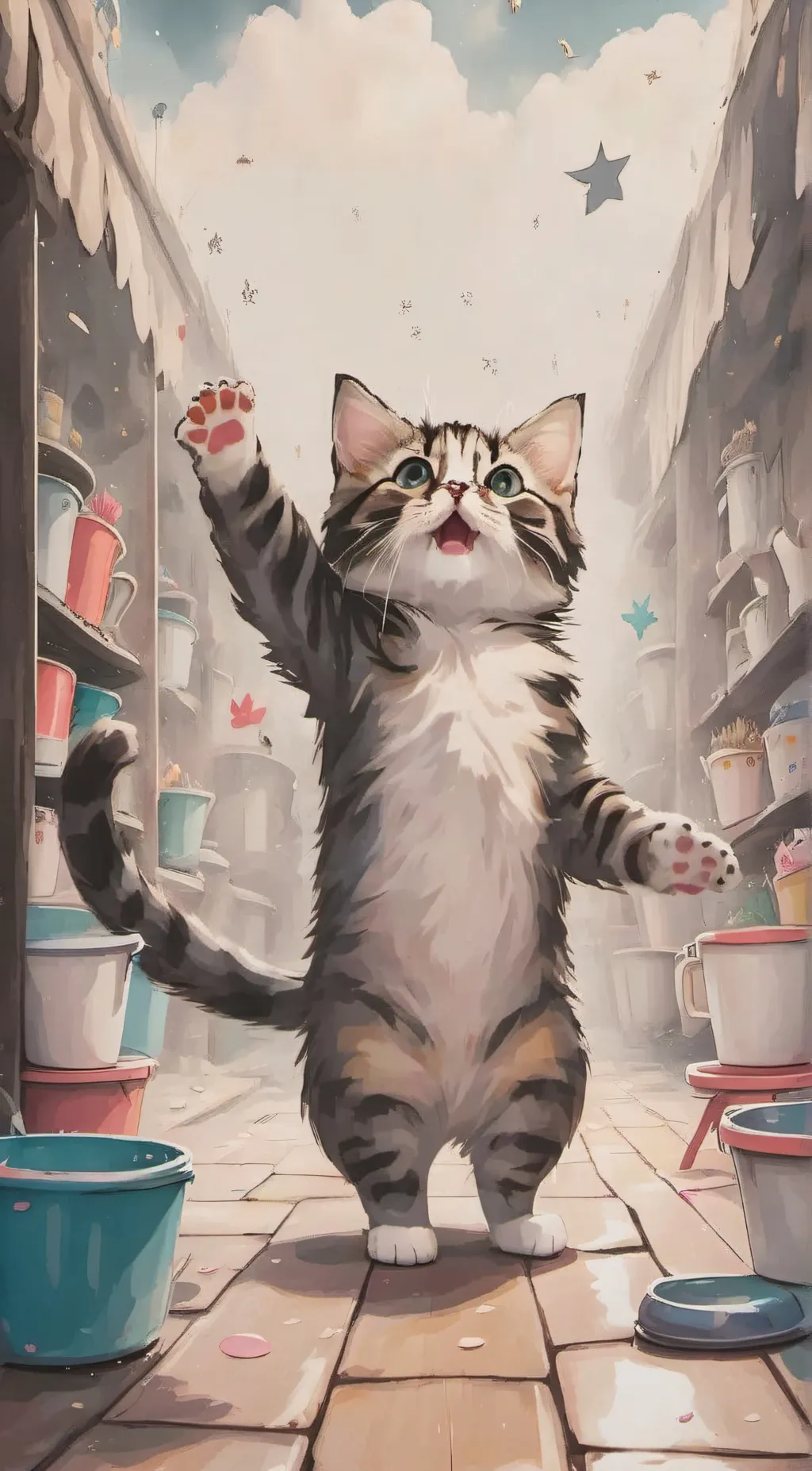 ai character: Kitty background