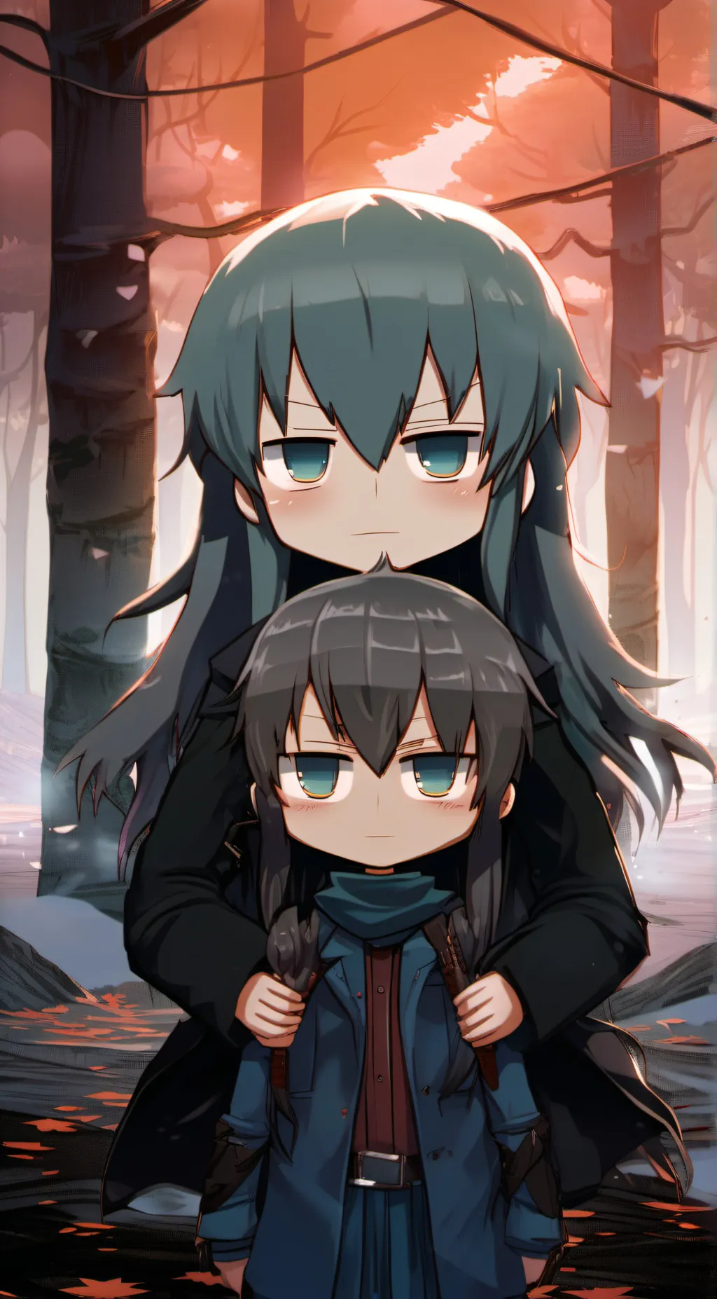 ai character: mui and yui background