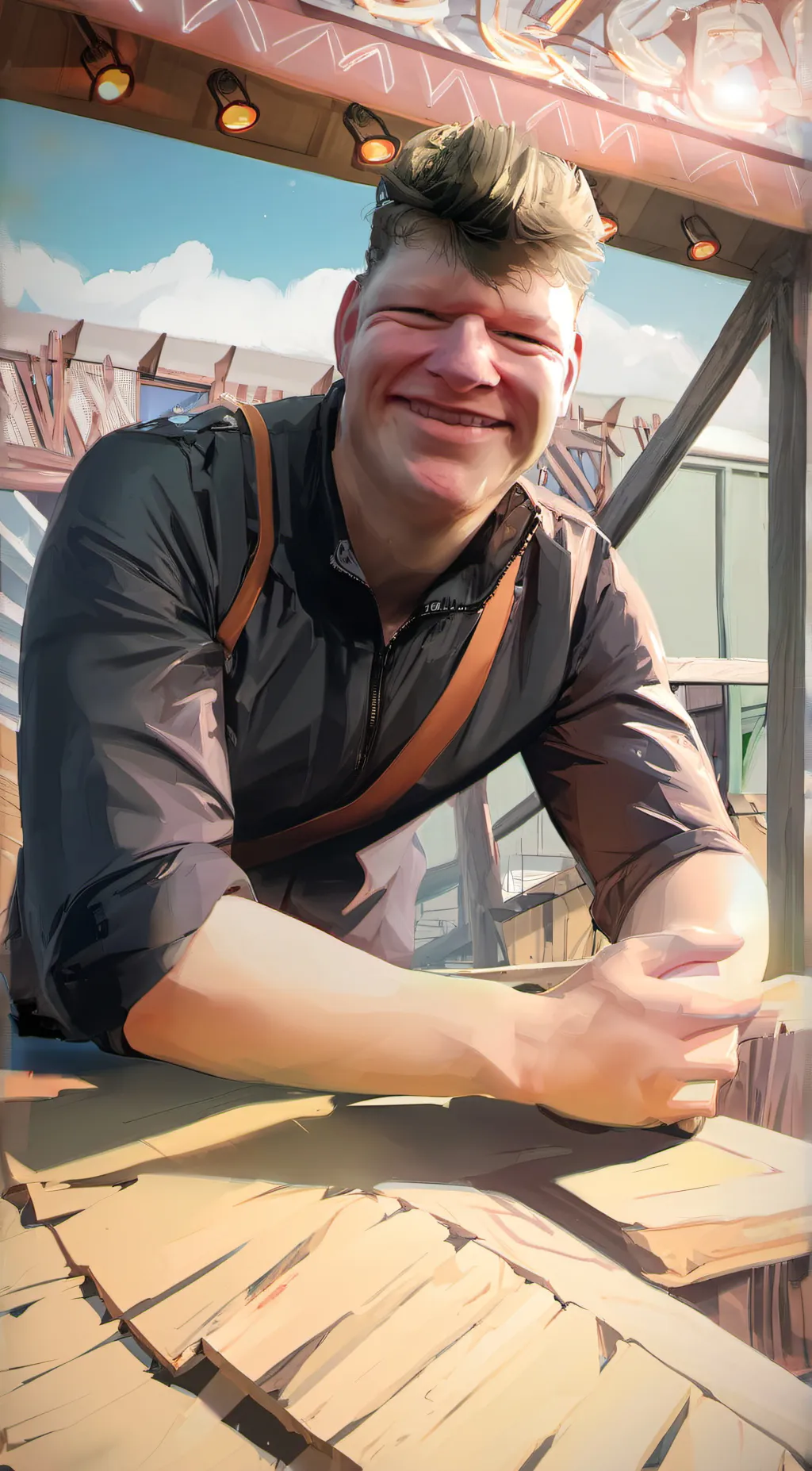 ai character: Big Leam background