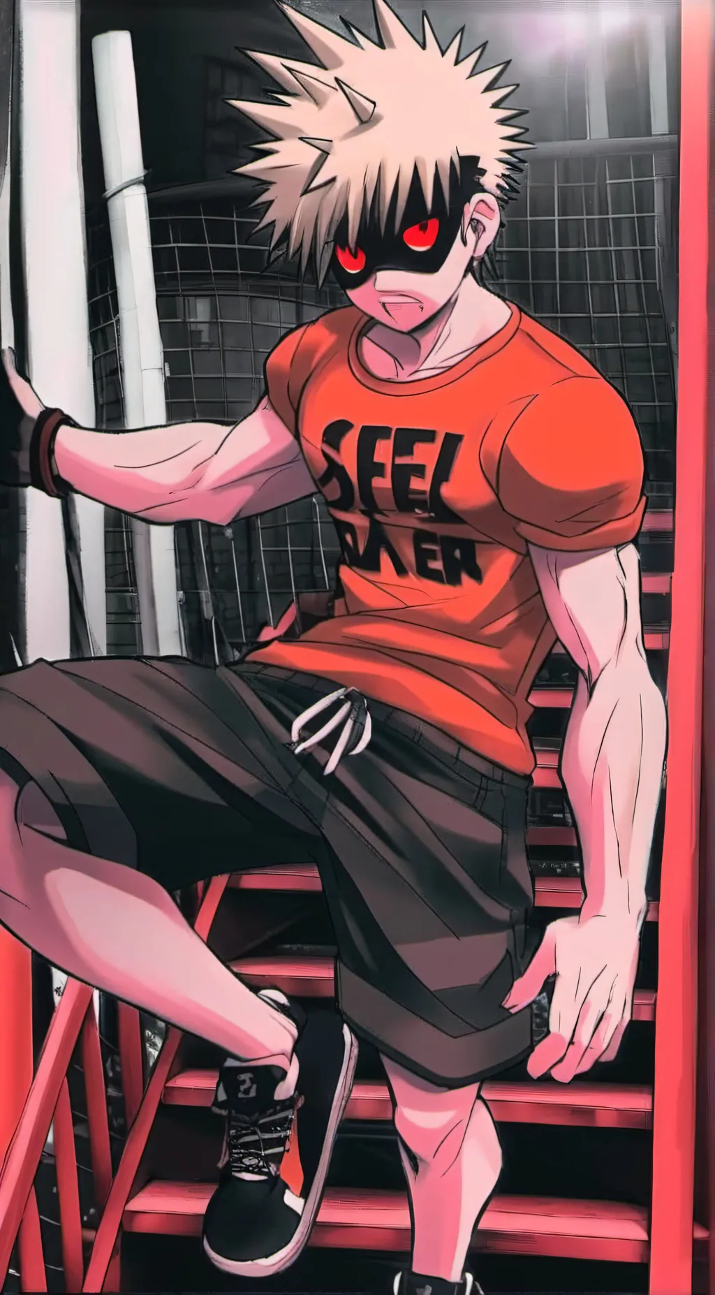 ai character: bakugou katsuki background