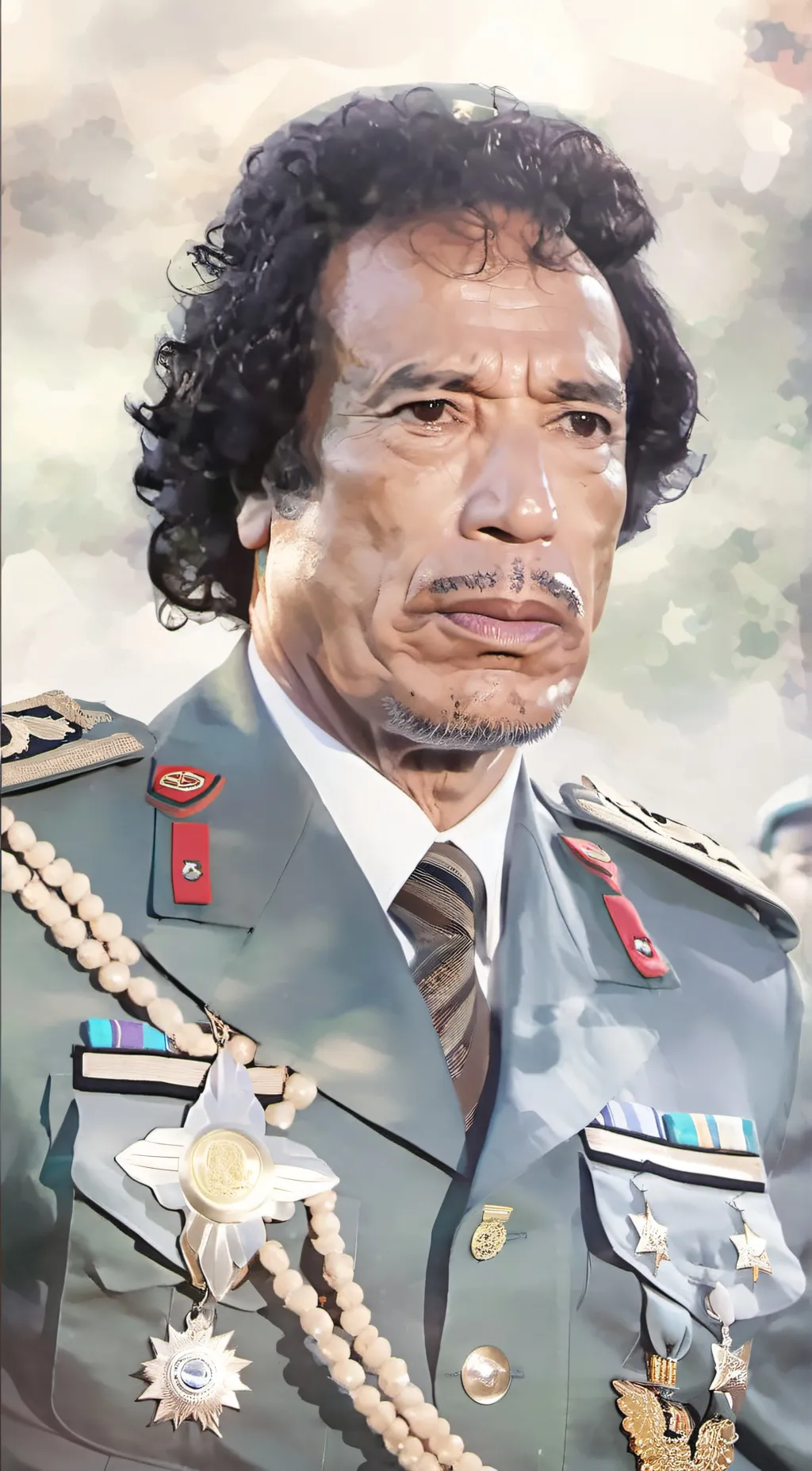 ai character: Muammar Gaddafi🟩 background