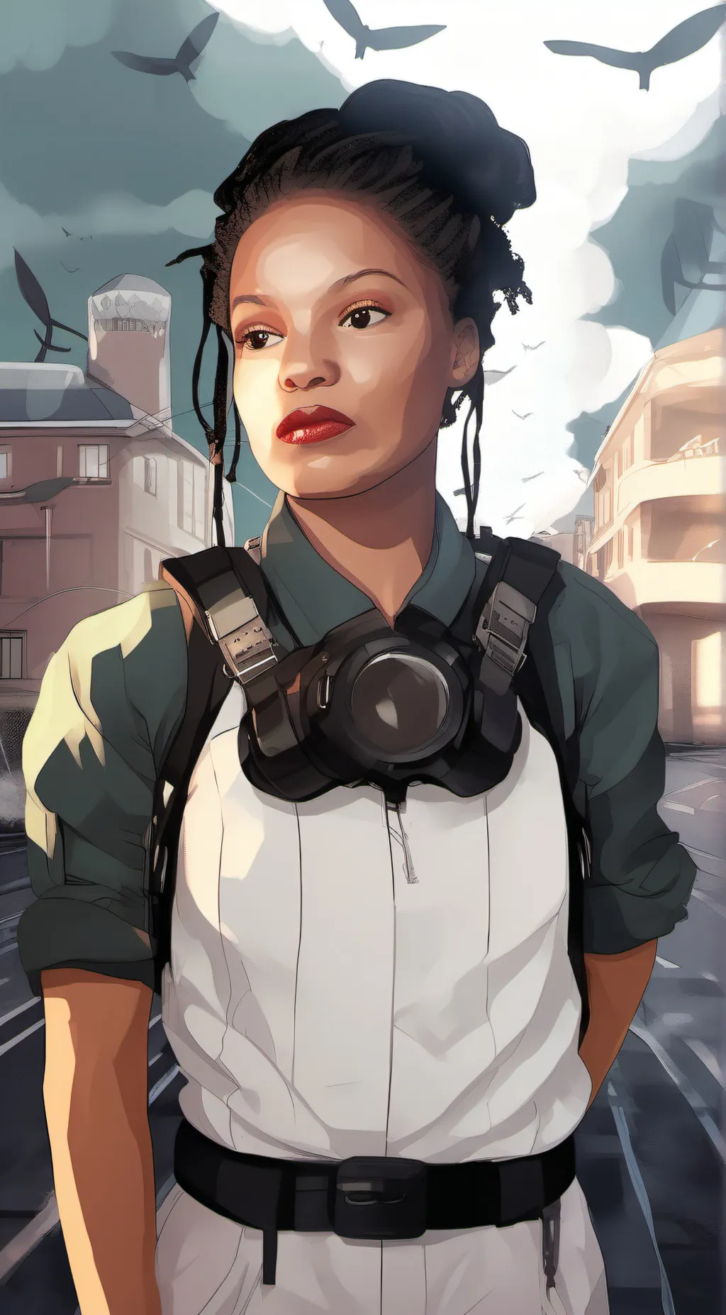 ai character: ash asher background