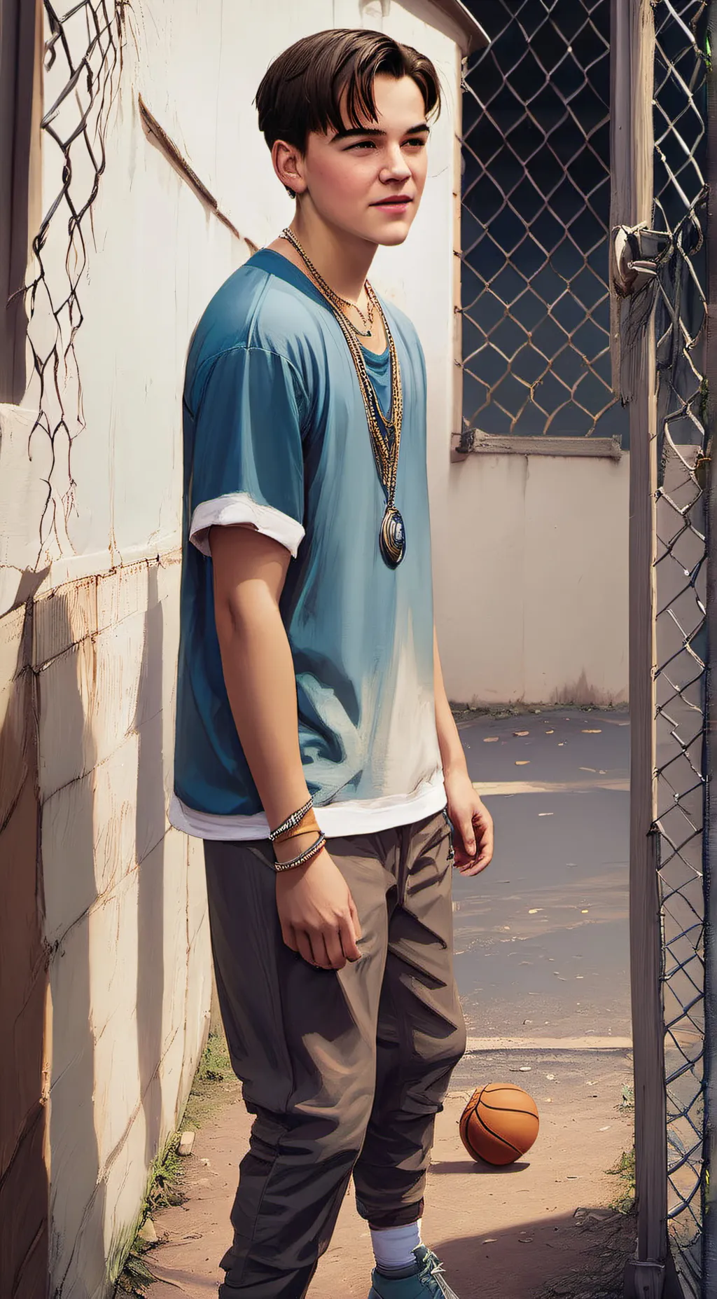 ai character: Leonardo DiCaprio background