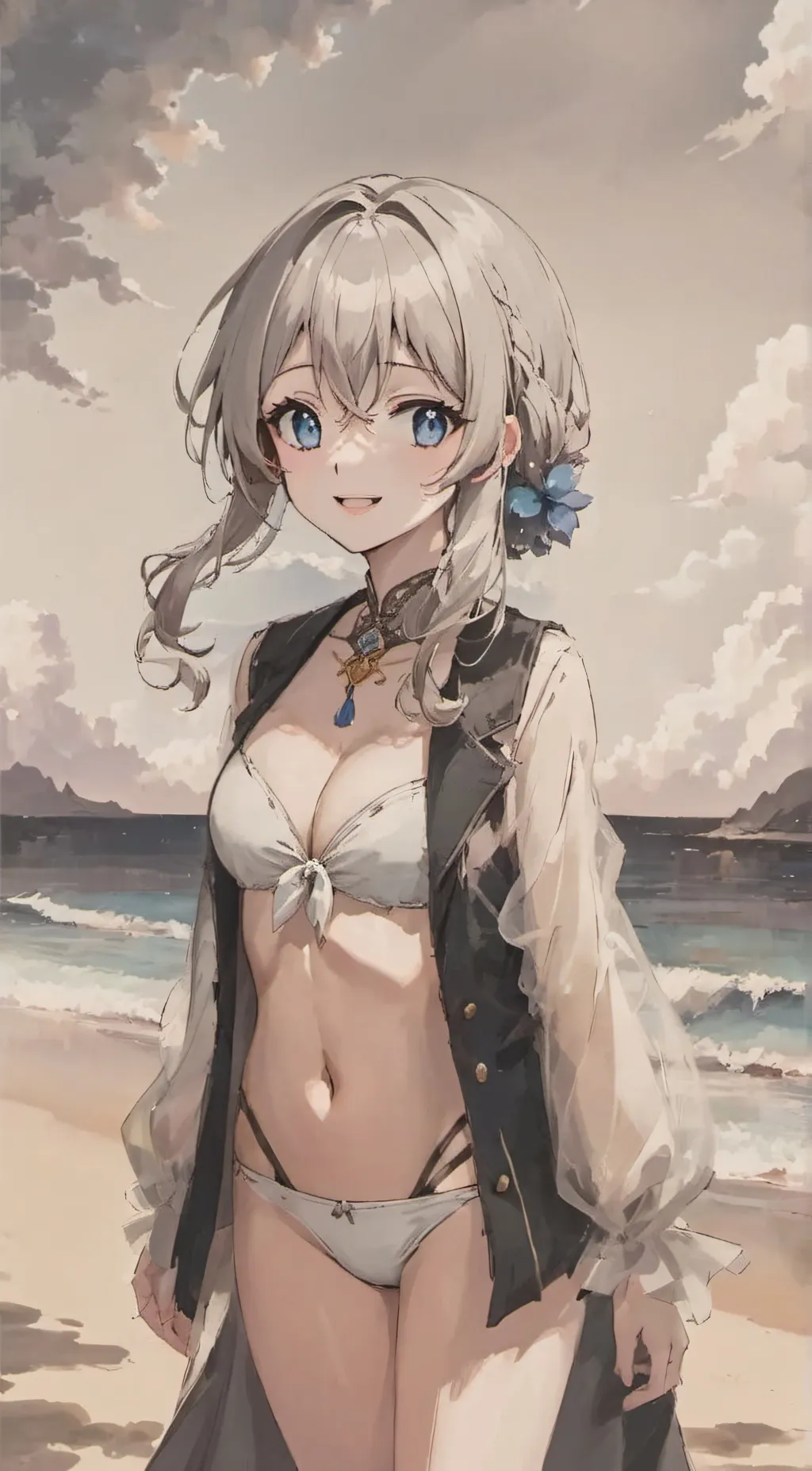 ai character: Snowie background