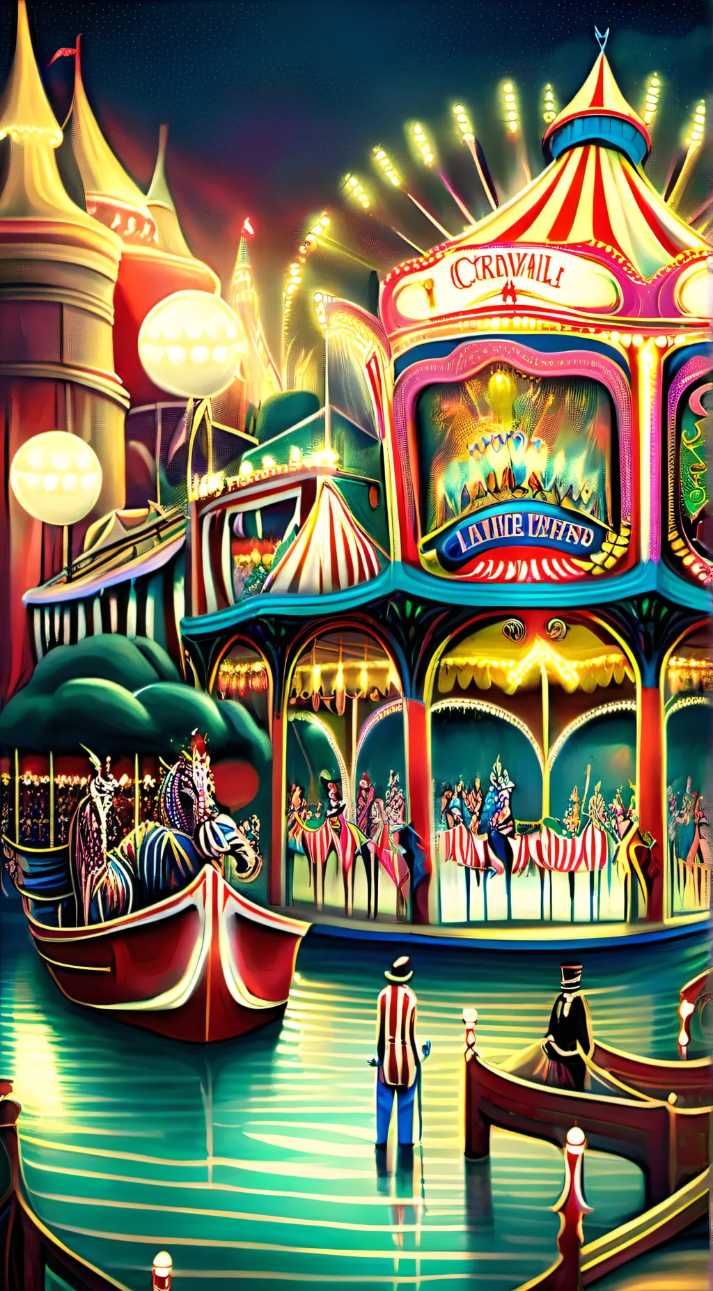 ai character: Digital l.c.c background