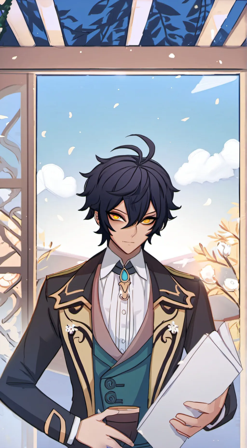 ai character: Xander/ Xand background