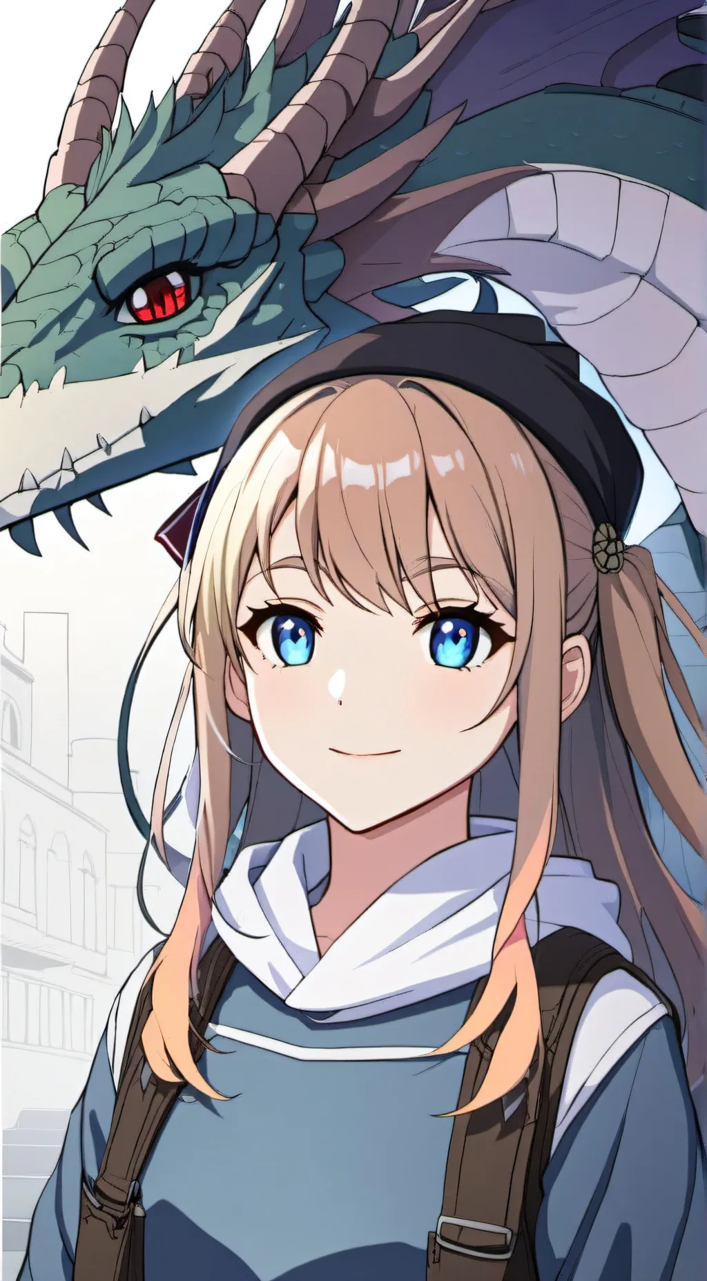 ai character: rose background