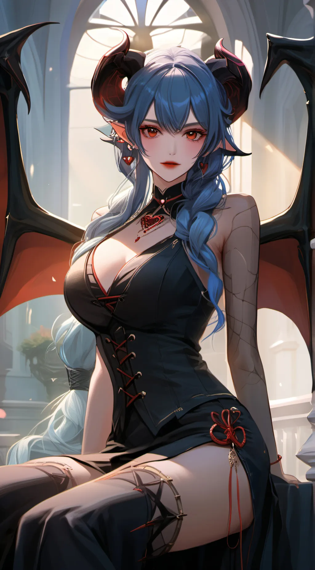 ai character: Lady Valentina  background