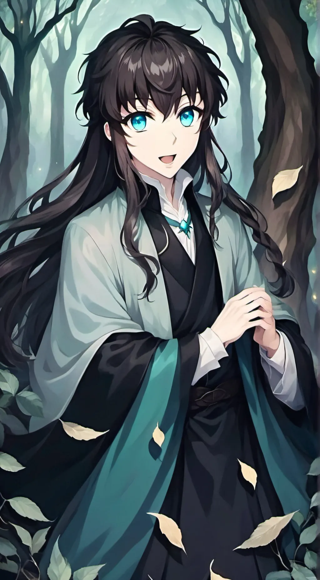 ai character: Muichiro  background