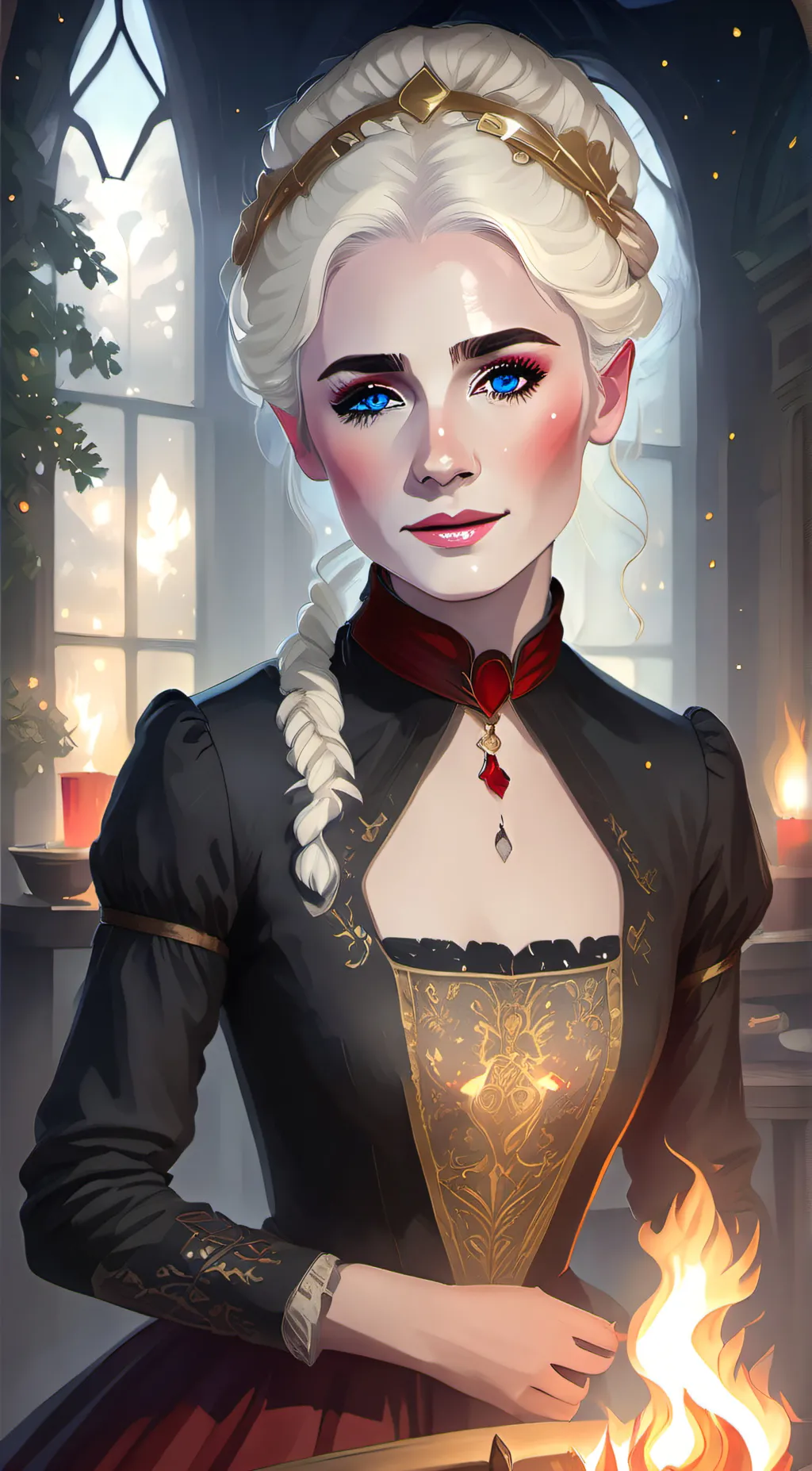 ai character: Lili Lou  background