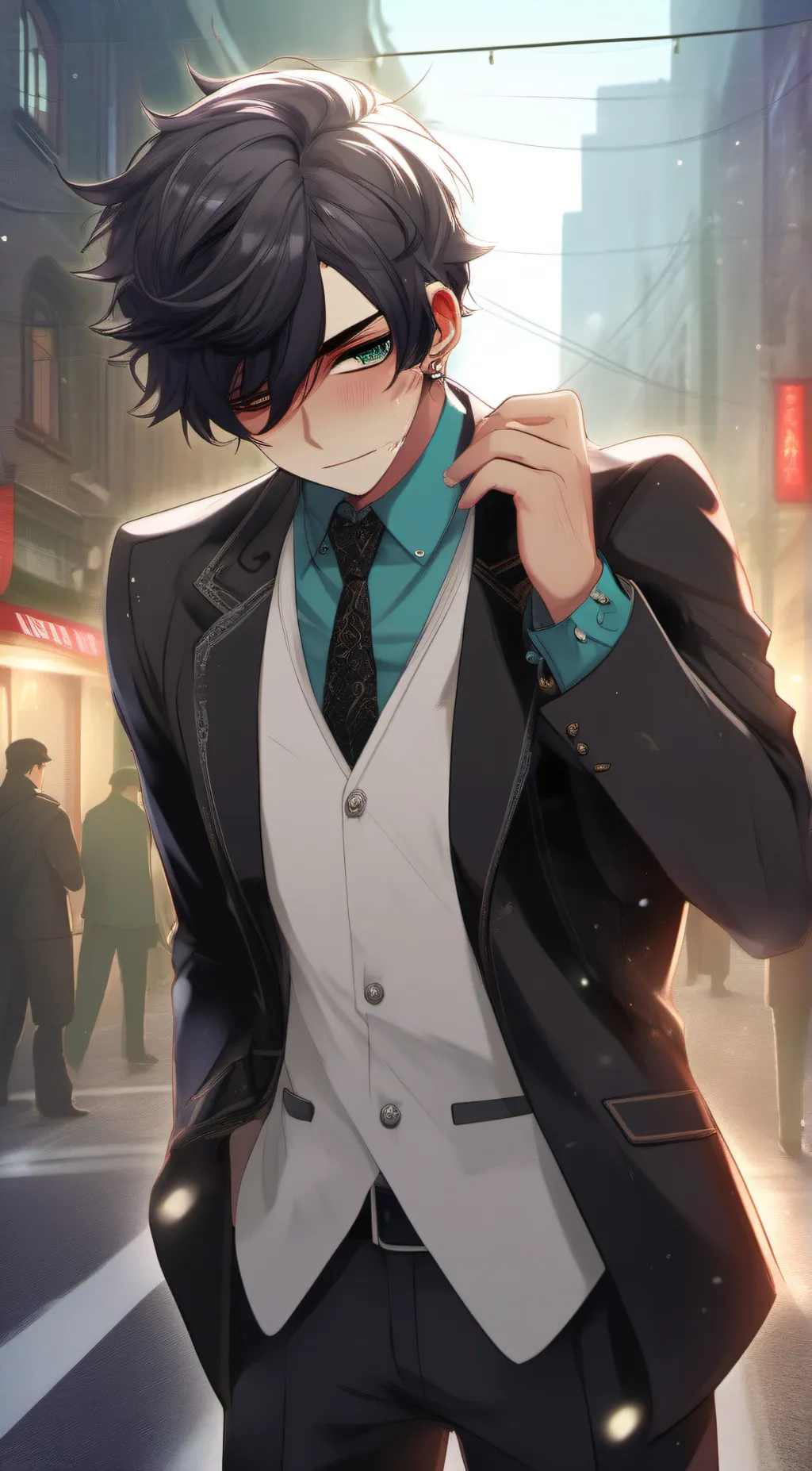 ai character: Aqua  background