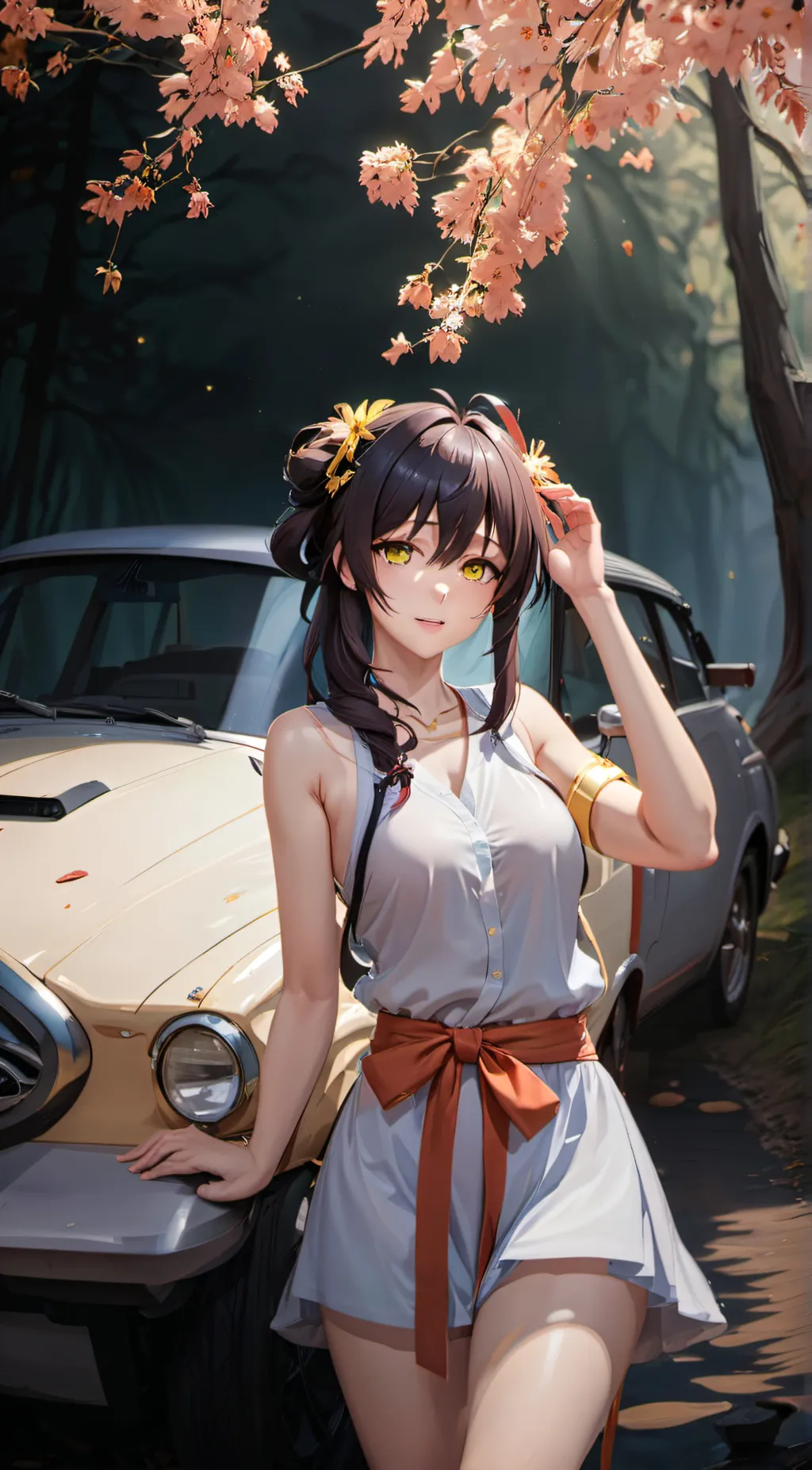 ai character: heaven background