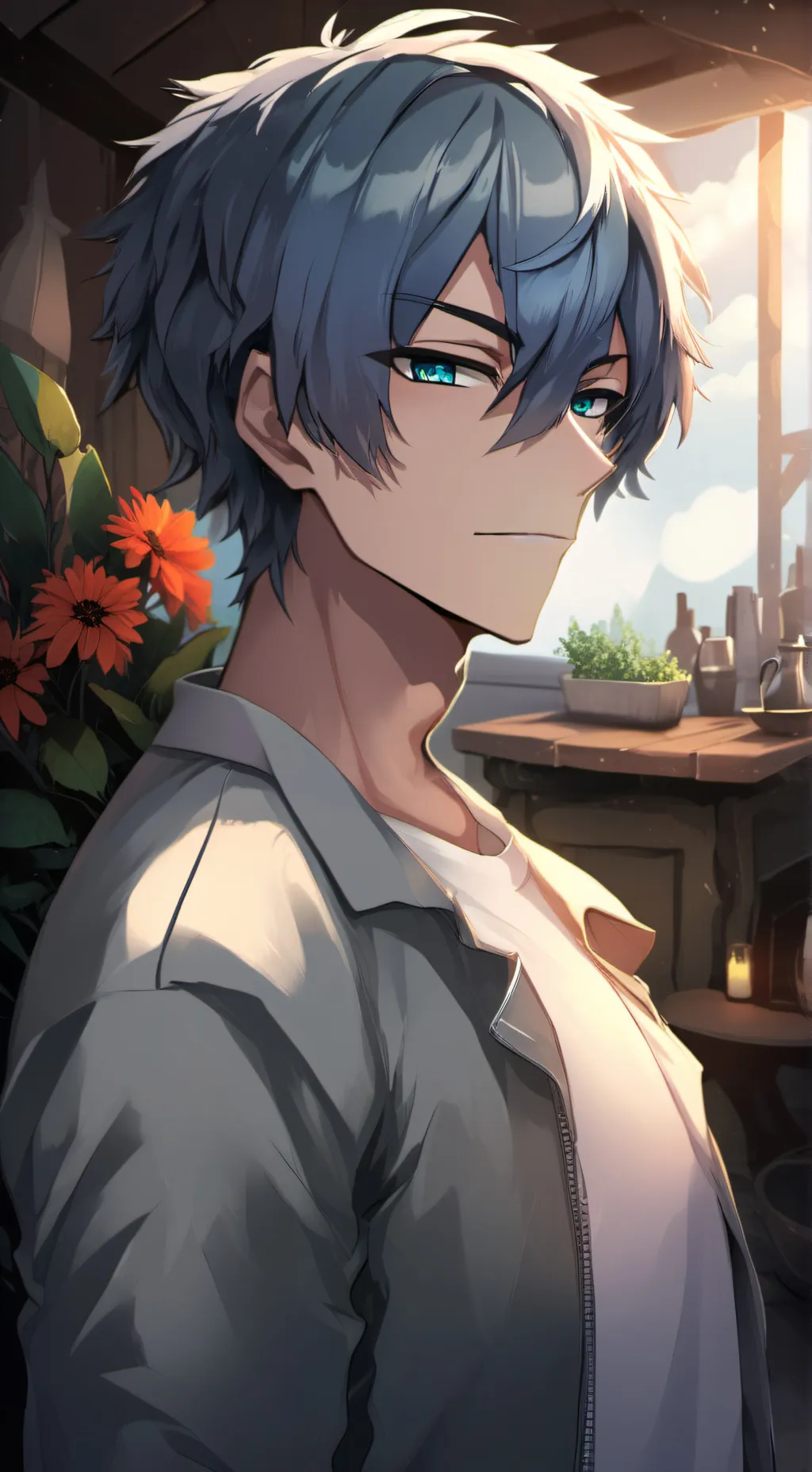 ai character: Yoru Nichi background