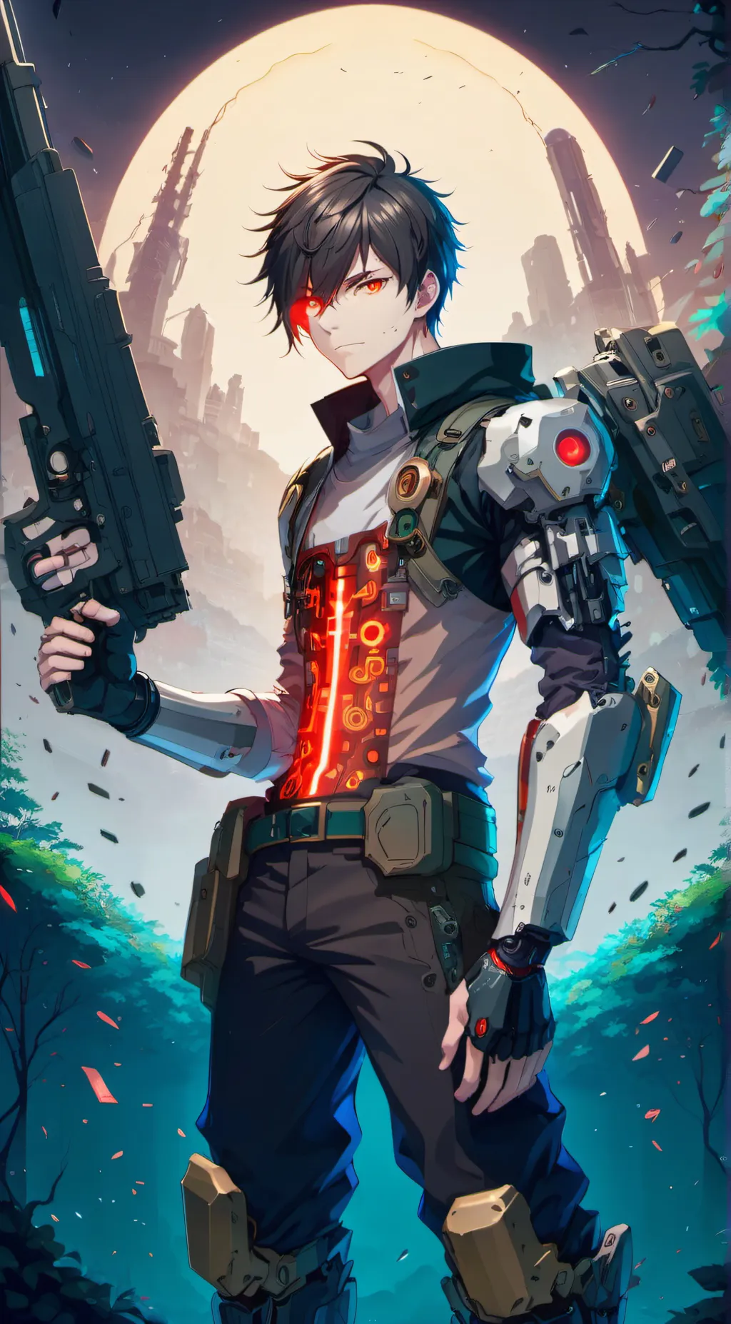 ai character: Experiment 01A6 background