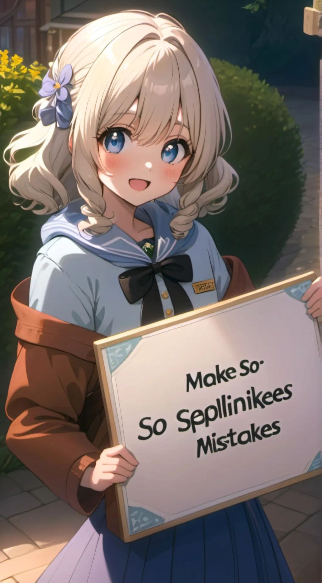 ai character: SPELLING MISTAKES  background