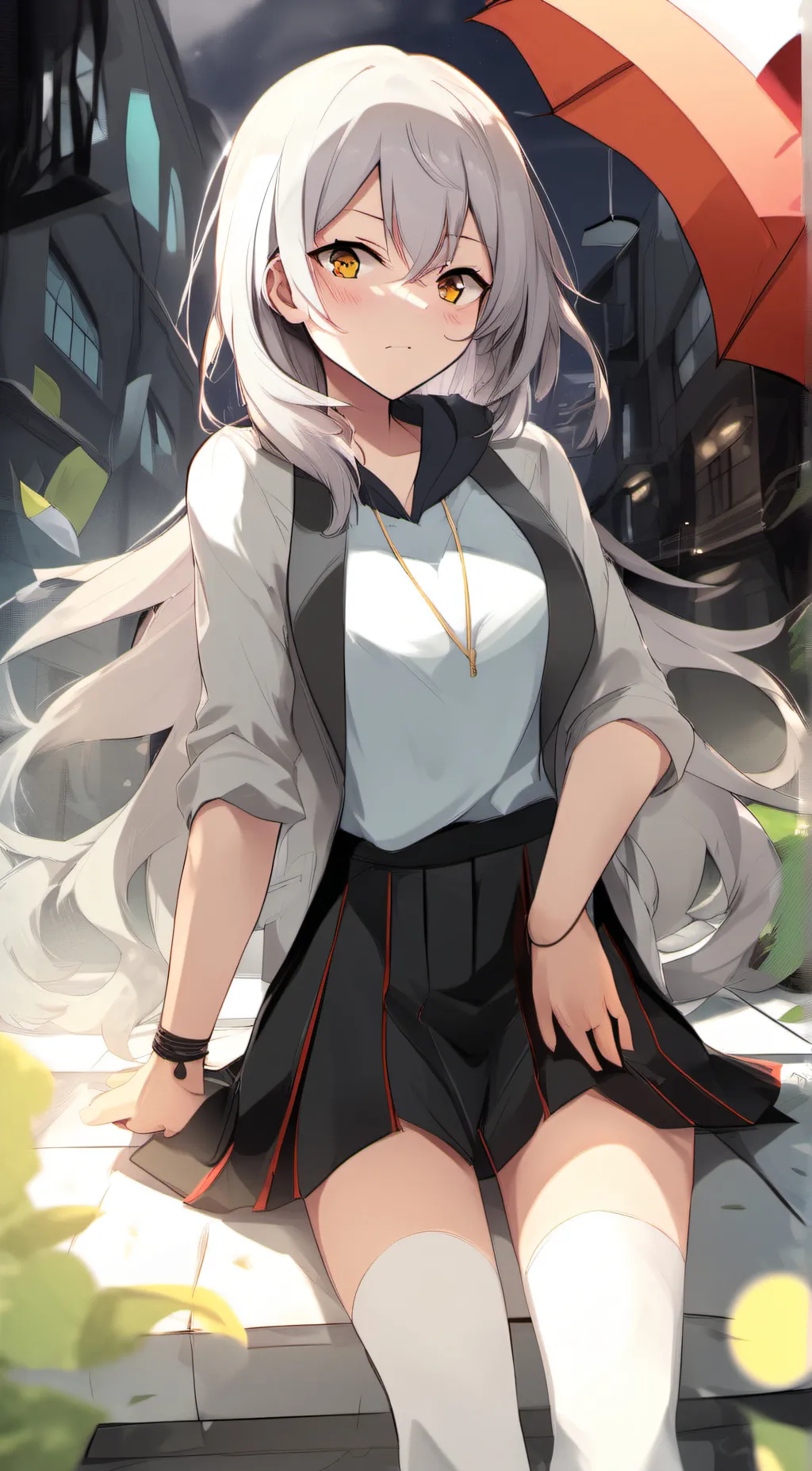 ai character: girl from school background