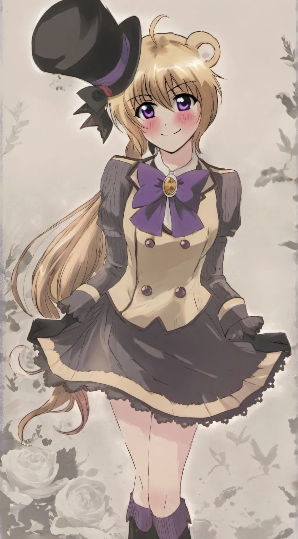 ai character: Fnia fredbear  background